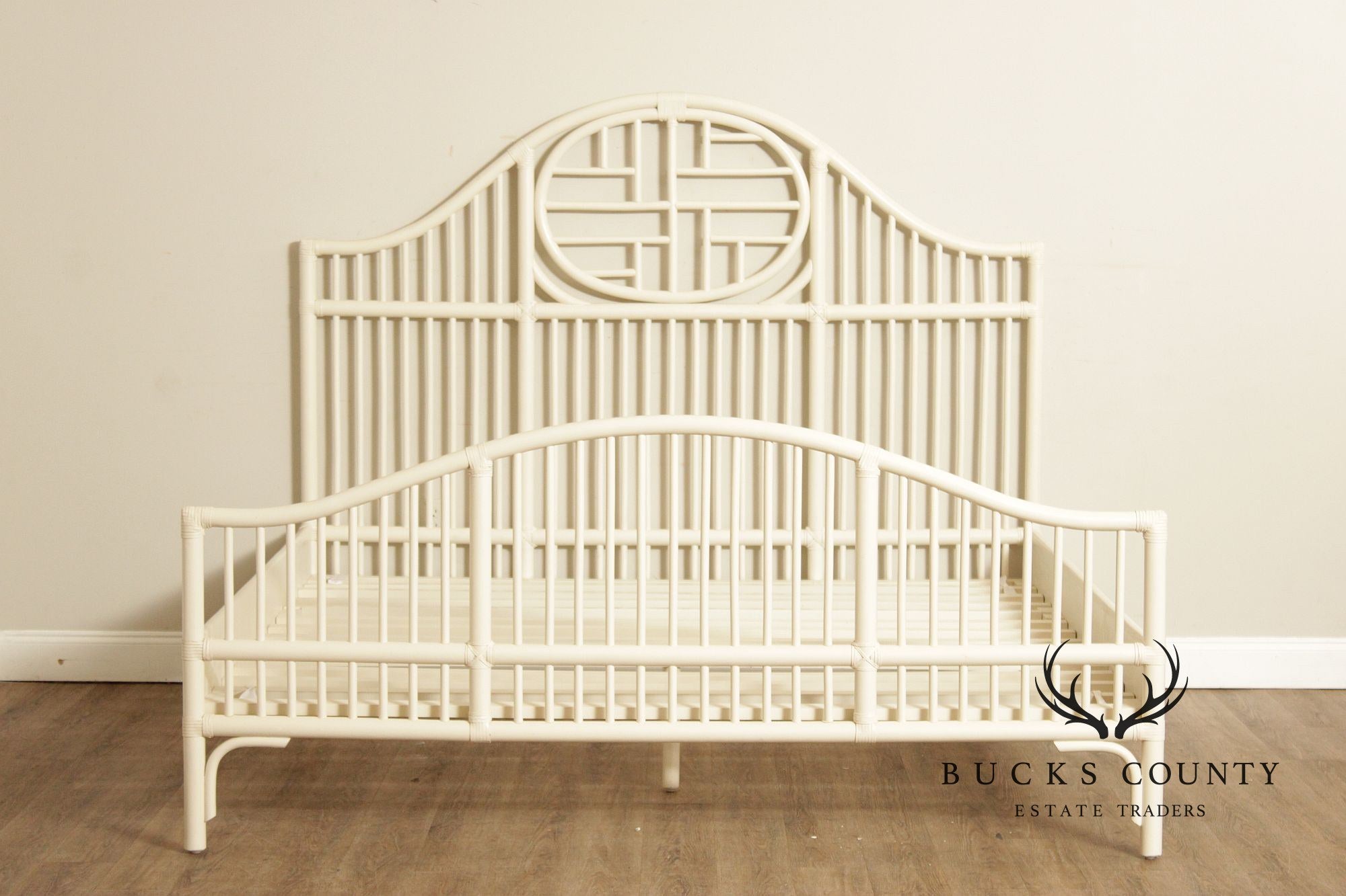 Serena & Lily King Size Cassia Rattan Bed Frame