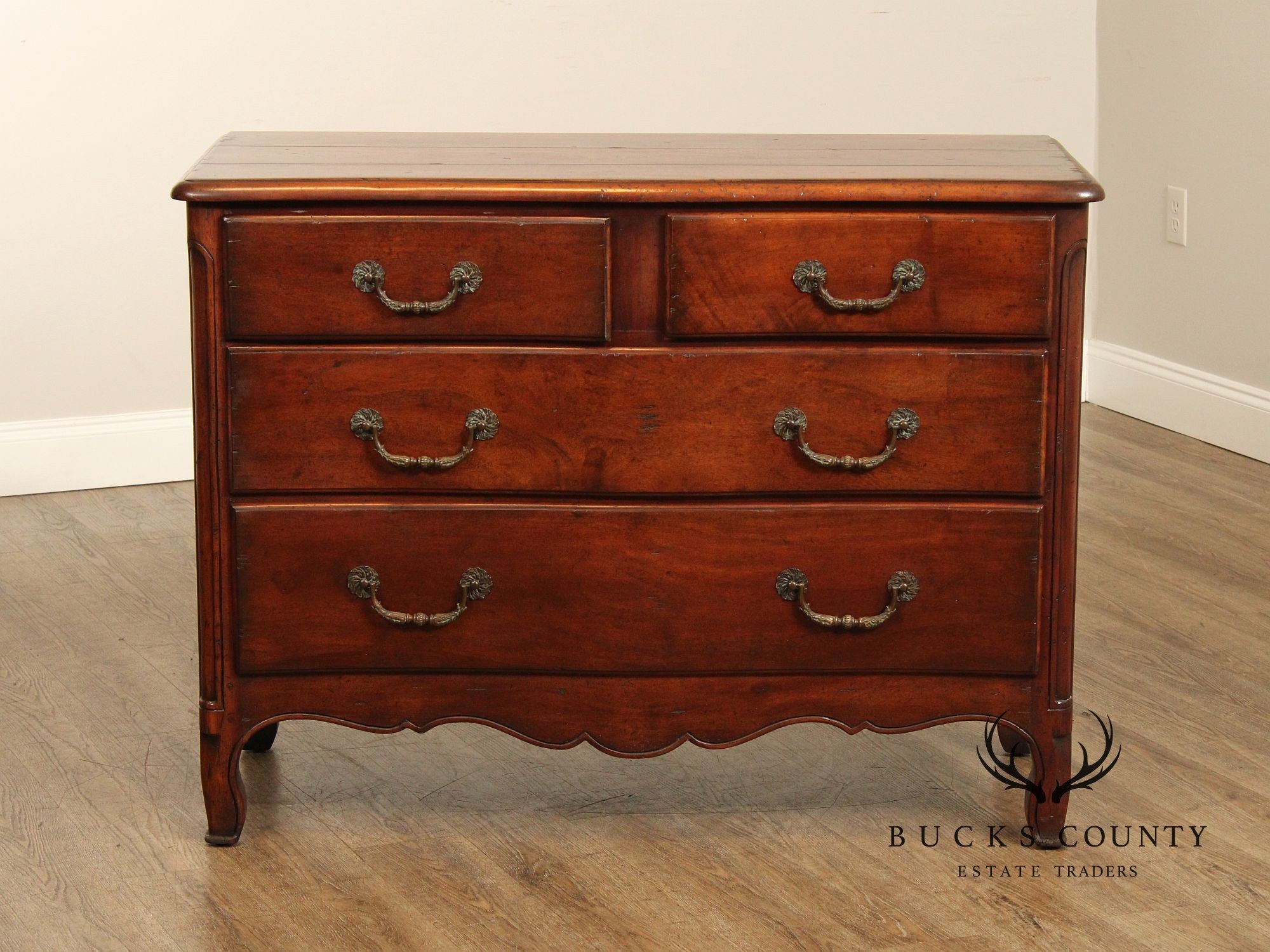 French Provincial Style Solid Mahogany Chest of Drawers