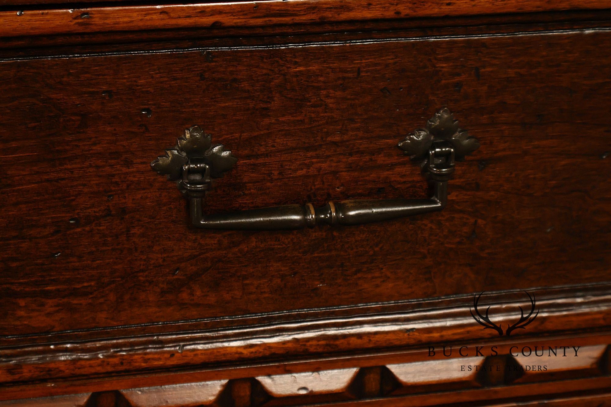John Widdicomb Spanish Revival Style Carved Triple Dresser