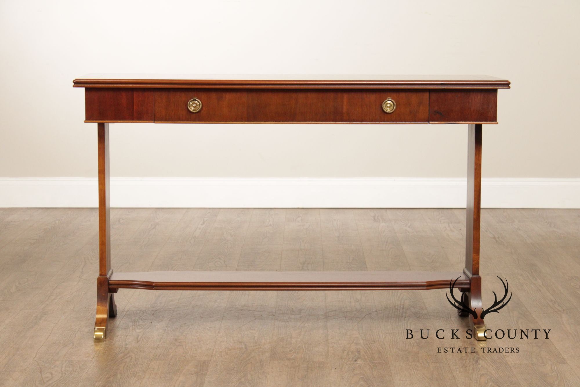 Lane Regency Style Mahogany Console Table