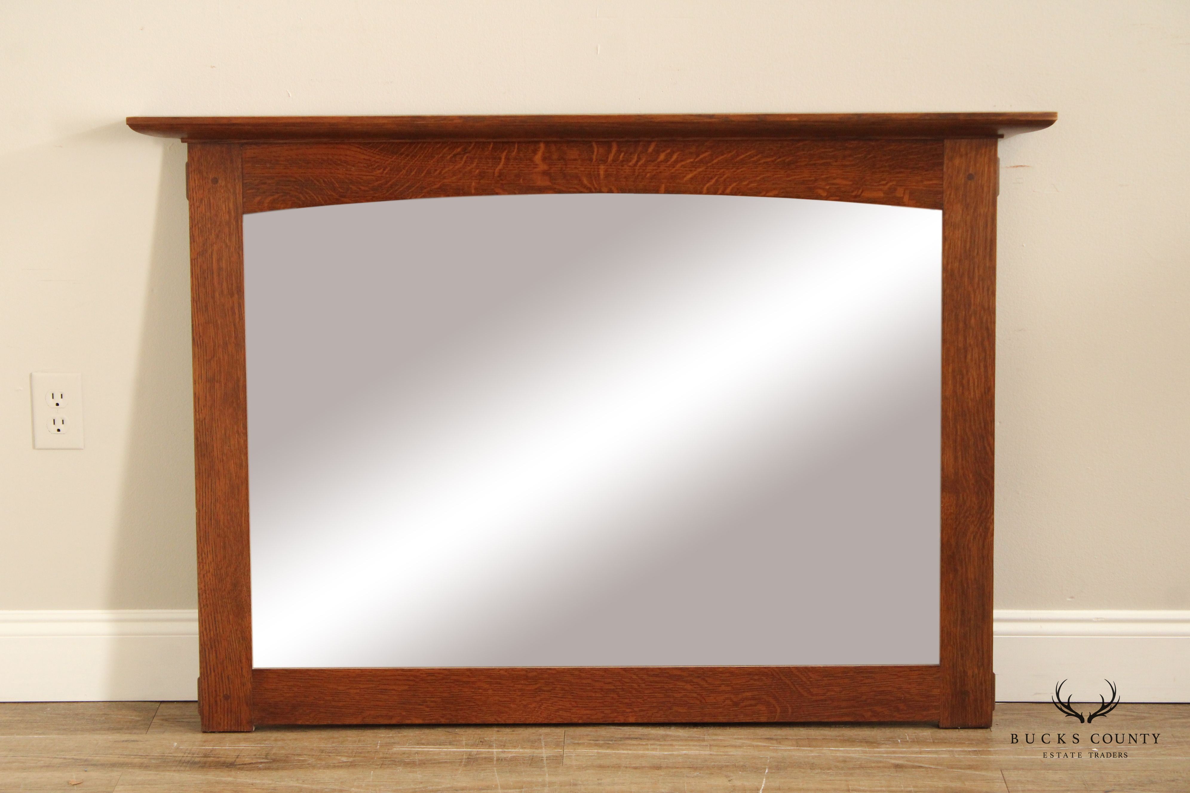 Stickley Mission Collection Oak Wall Mirror