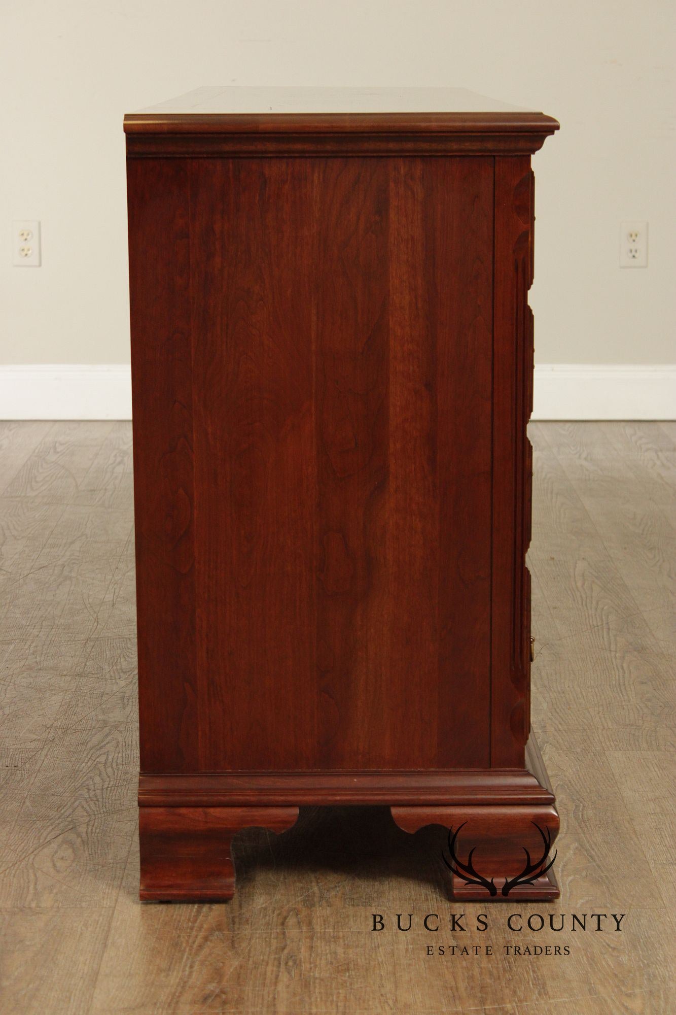 Pennsylvania House Chippendale Style Cherry Triple Dresser