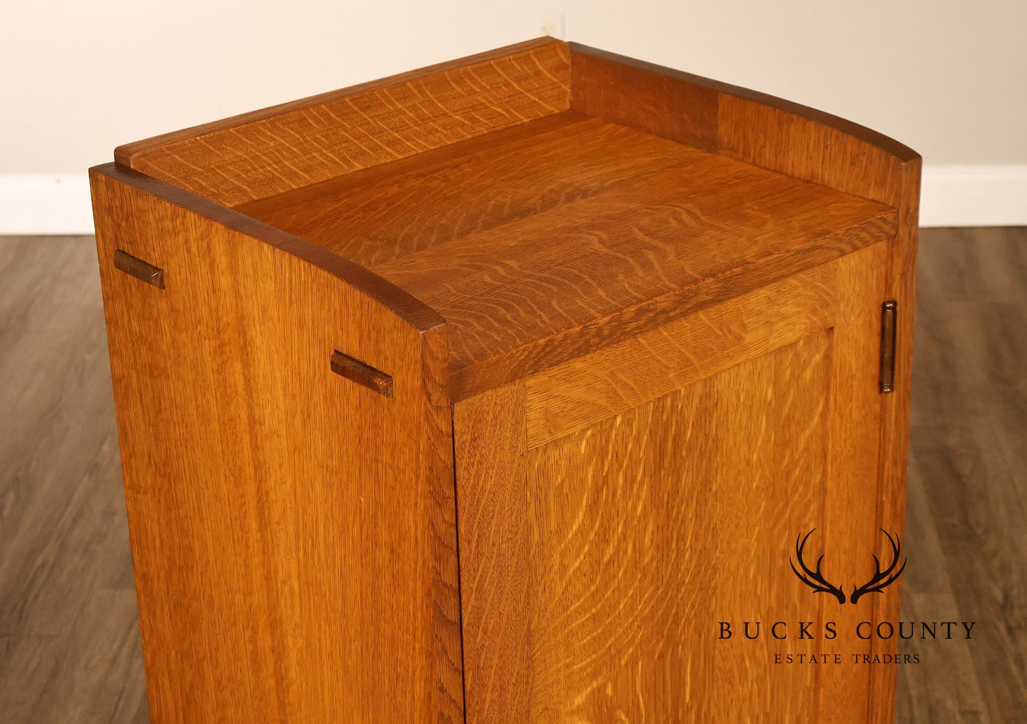 Antique Gustav Stickley No. 70 Mission Oak Music Cabinet