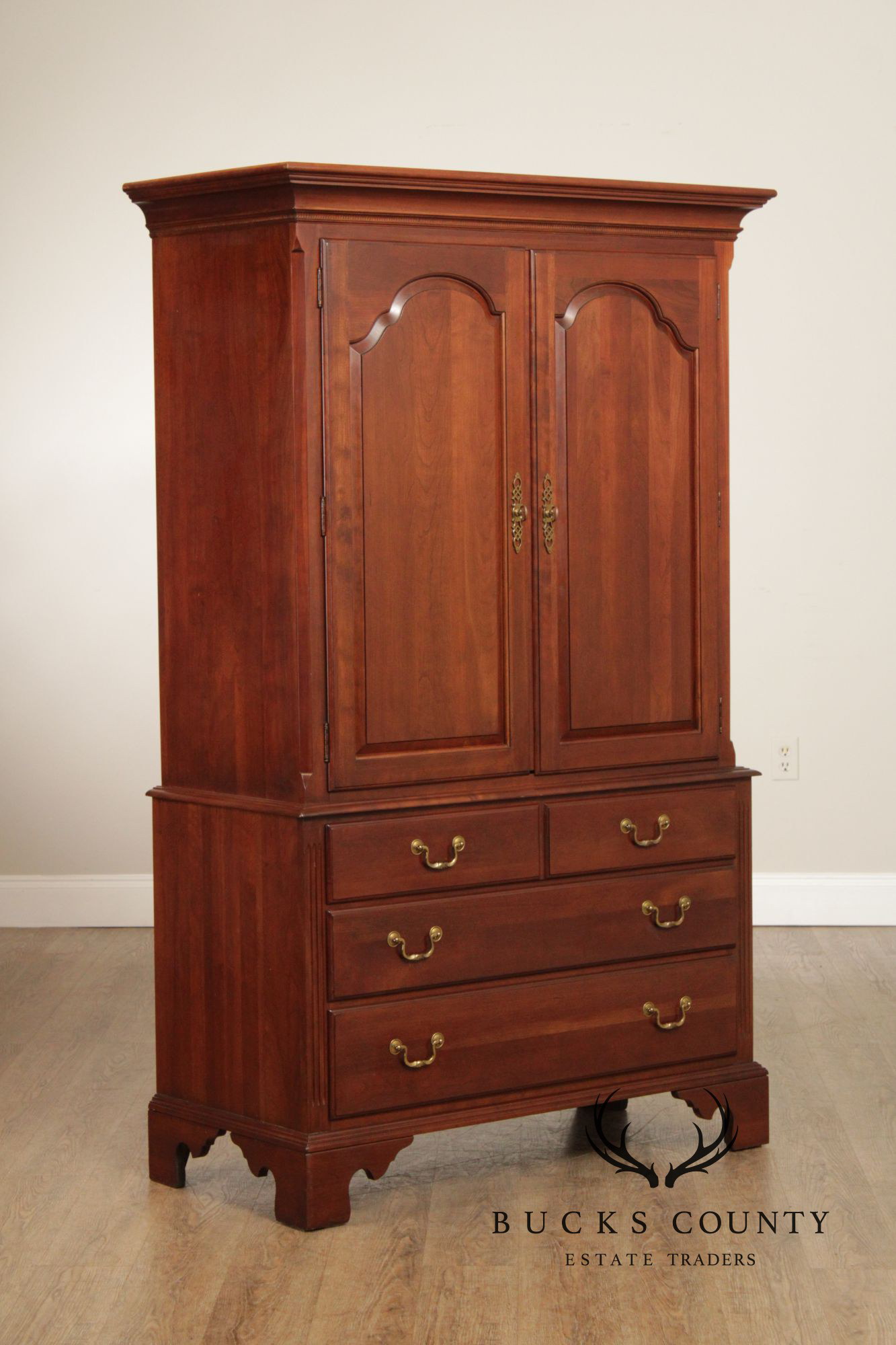 Ethan Allen 'Georgian Court' Cherry Armoire