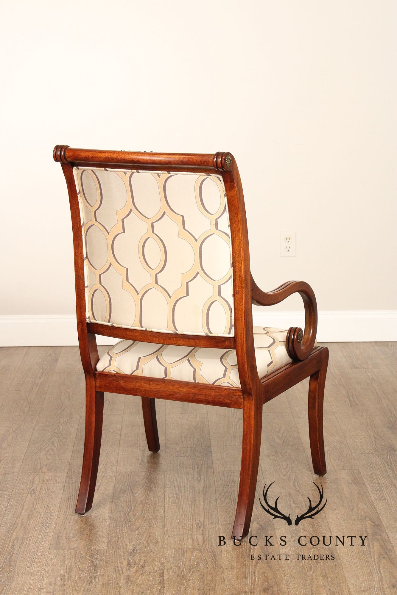 Henredon Empire Style Set Of Eight Mahogany Dining Chairs