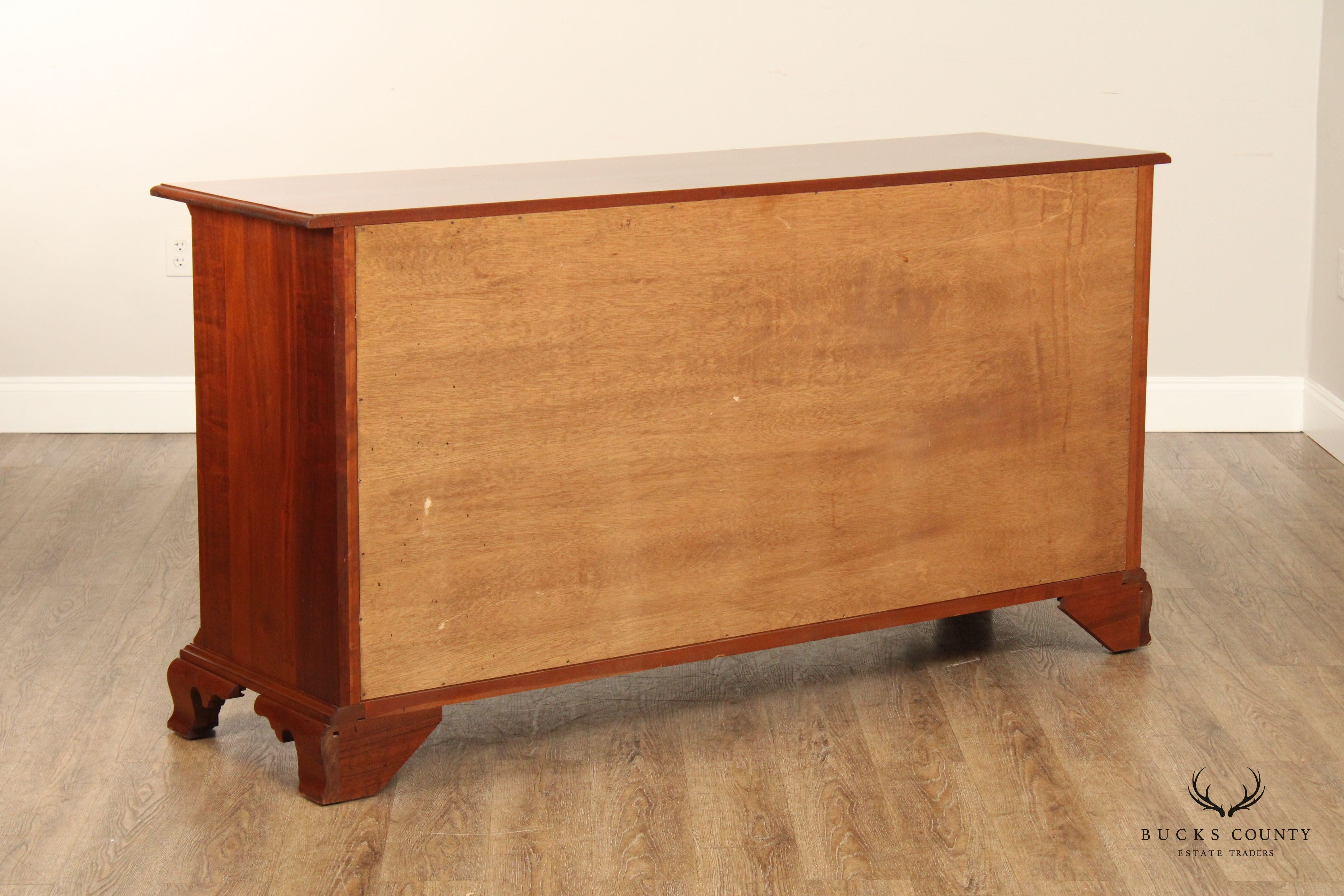 Stickley Chippendale Style Inlaid Mahogany Dresser