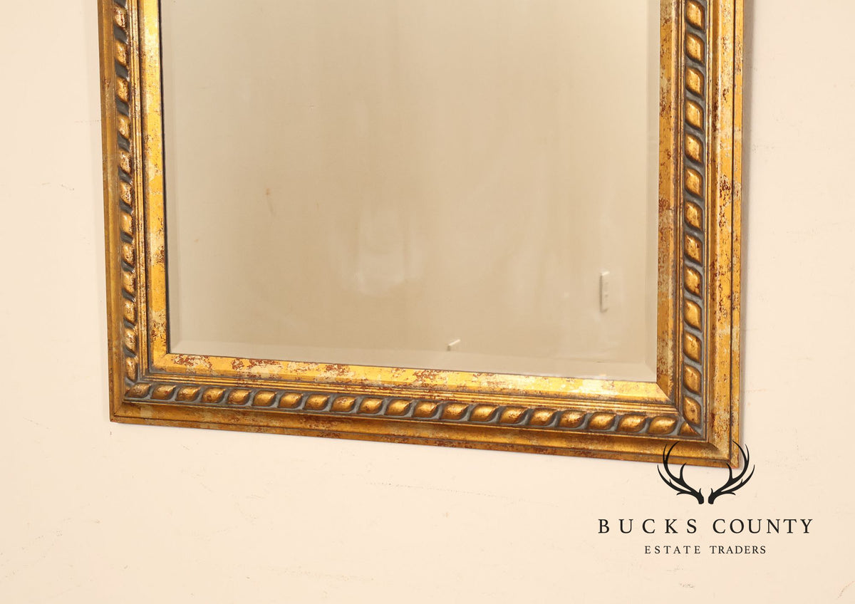 Traditional Giltwood Beveled Rectangular Wall Mirror