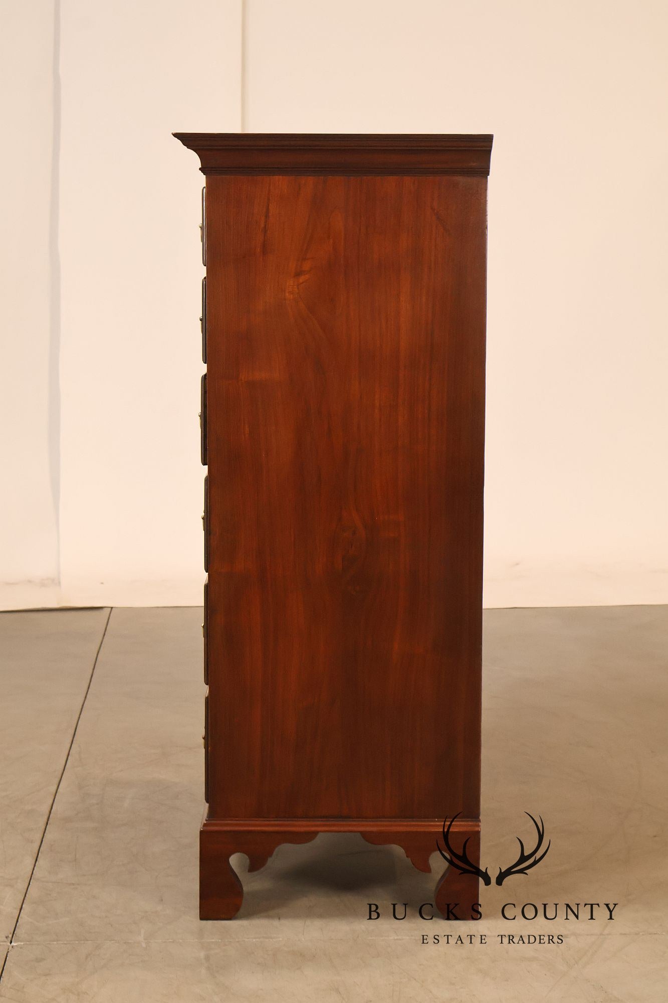 Chippendale Style Walnut Highboy Chest Of Drawers