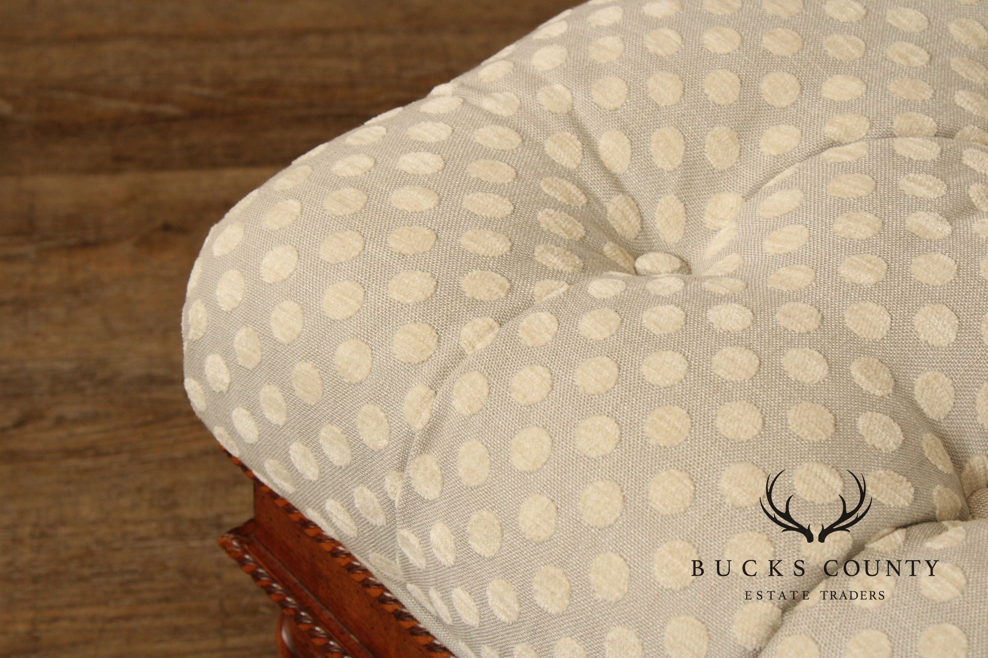 English Regency Style Tufted Ottoman