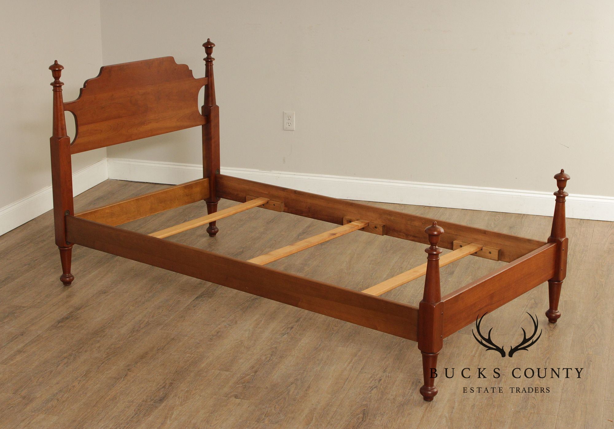 Stickley Cherry Valley Pair of Twin Poster Beds