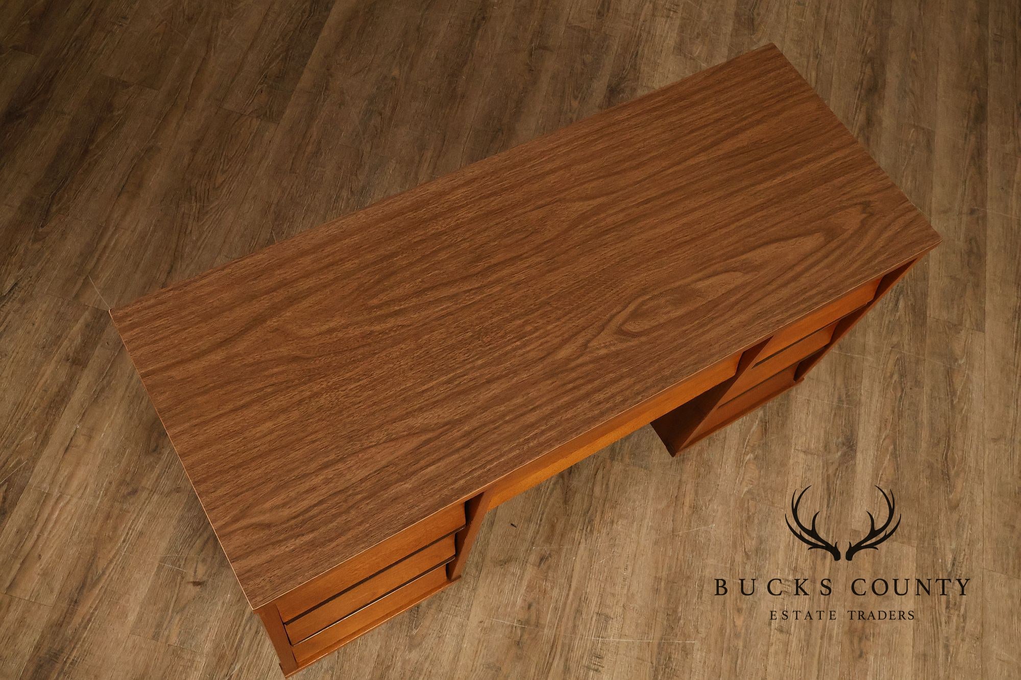 Johnson Carper Mid Century Modern Walnut Desk