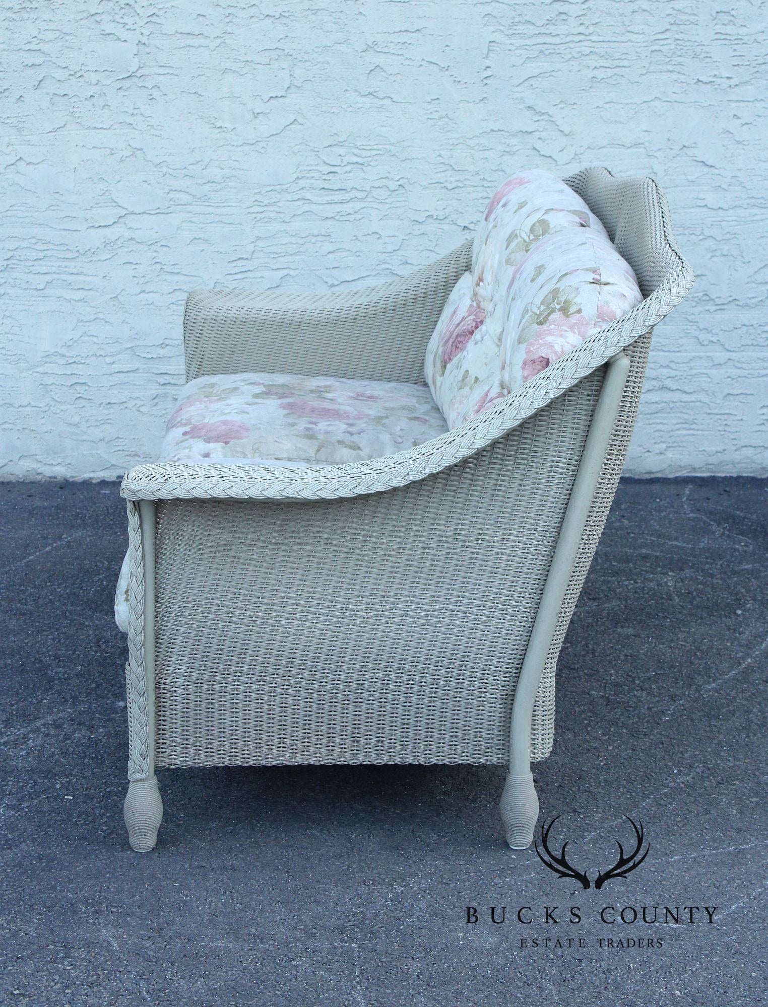 Lloyd Loom Outdoor Wicker Loveseat