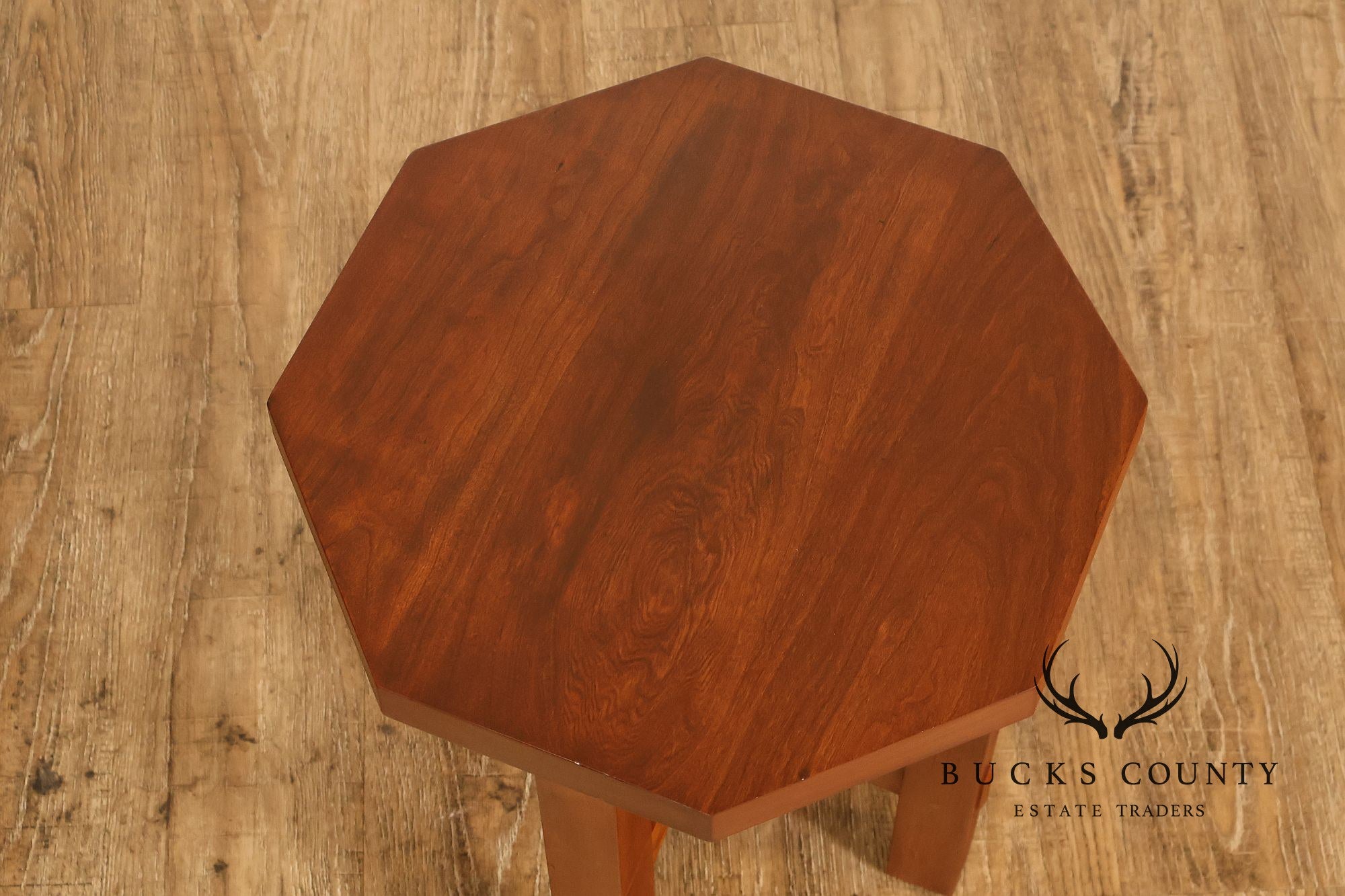 Stickley Mission Collection Cherry Octagonal Tabouret
