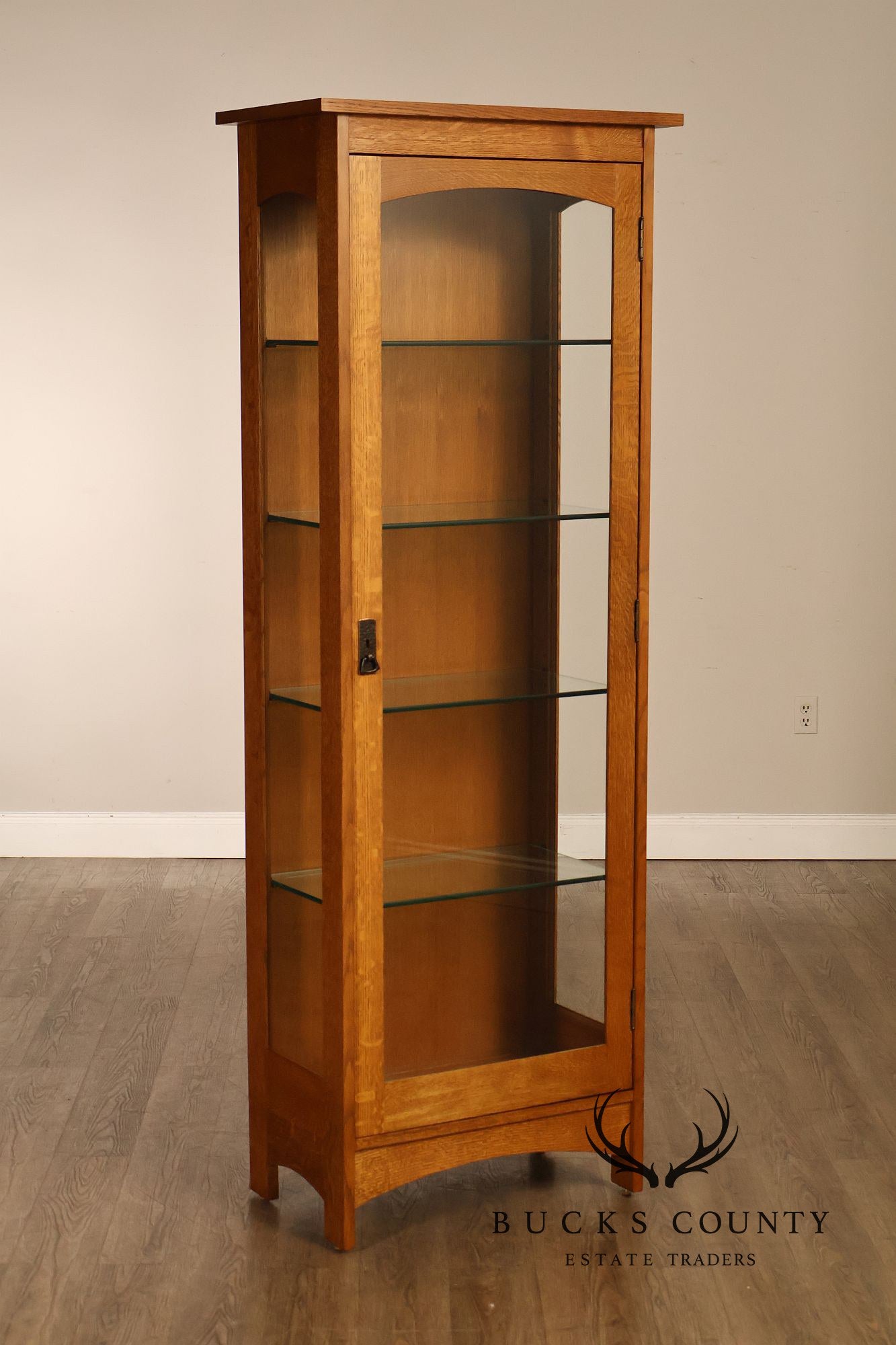 Stickley Mission Collection Oak Display Cabinet