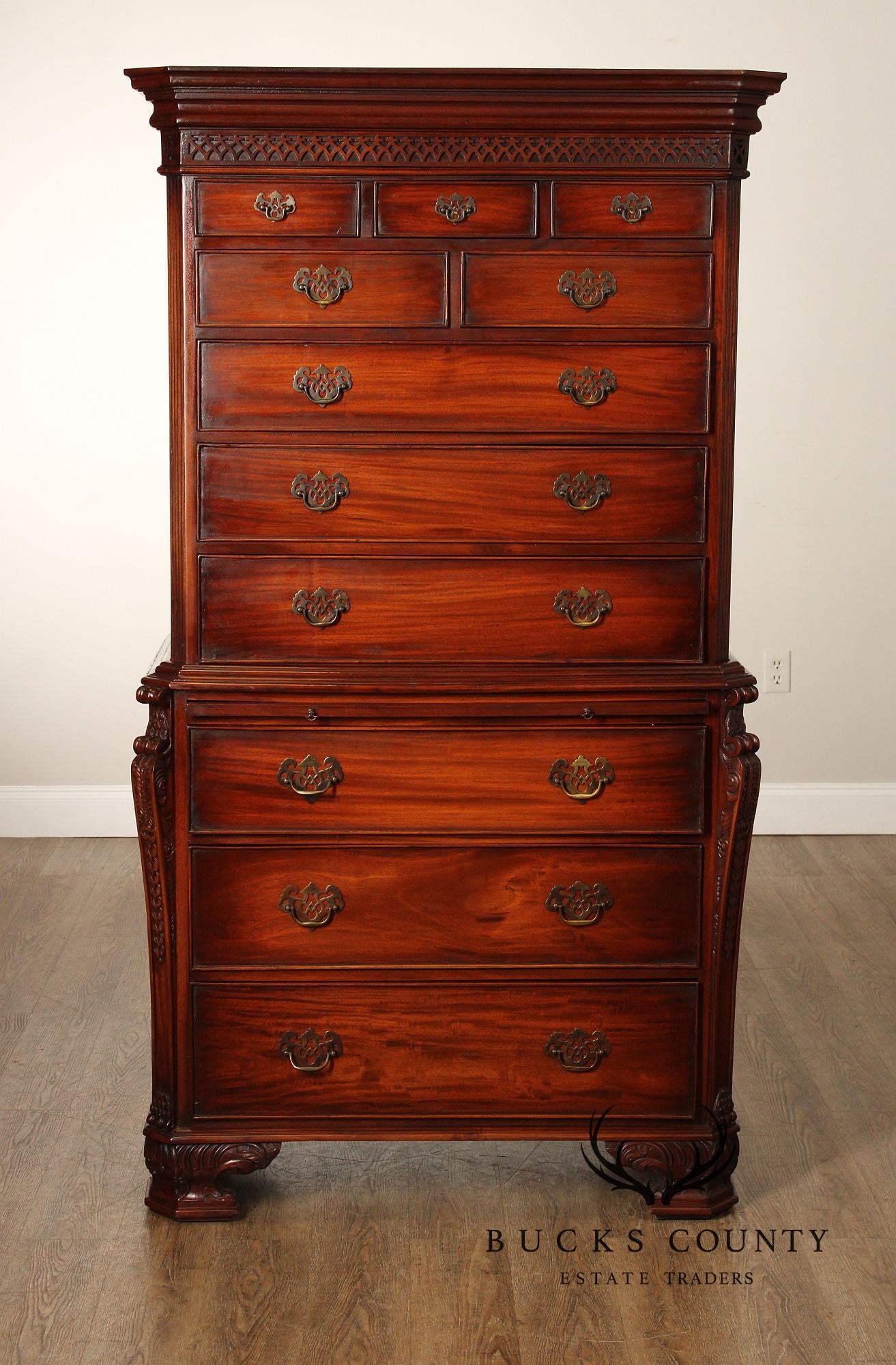 Georgian Style Mahogany Tall Chest