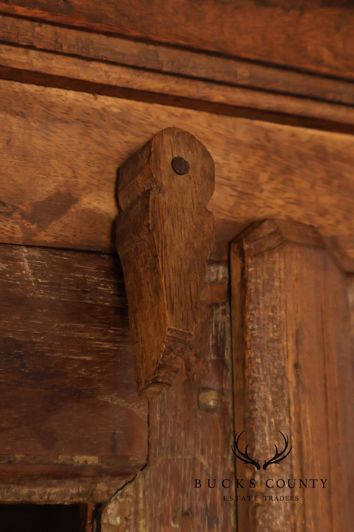 Antique Indian Teak and Wrought Iron Cabinet