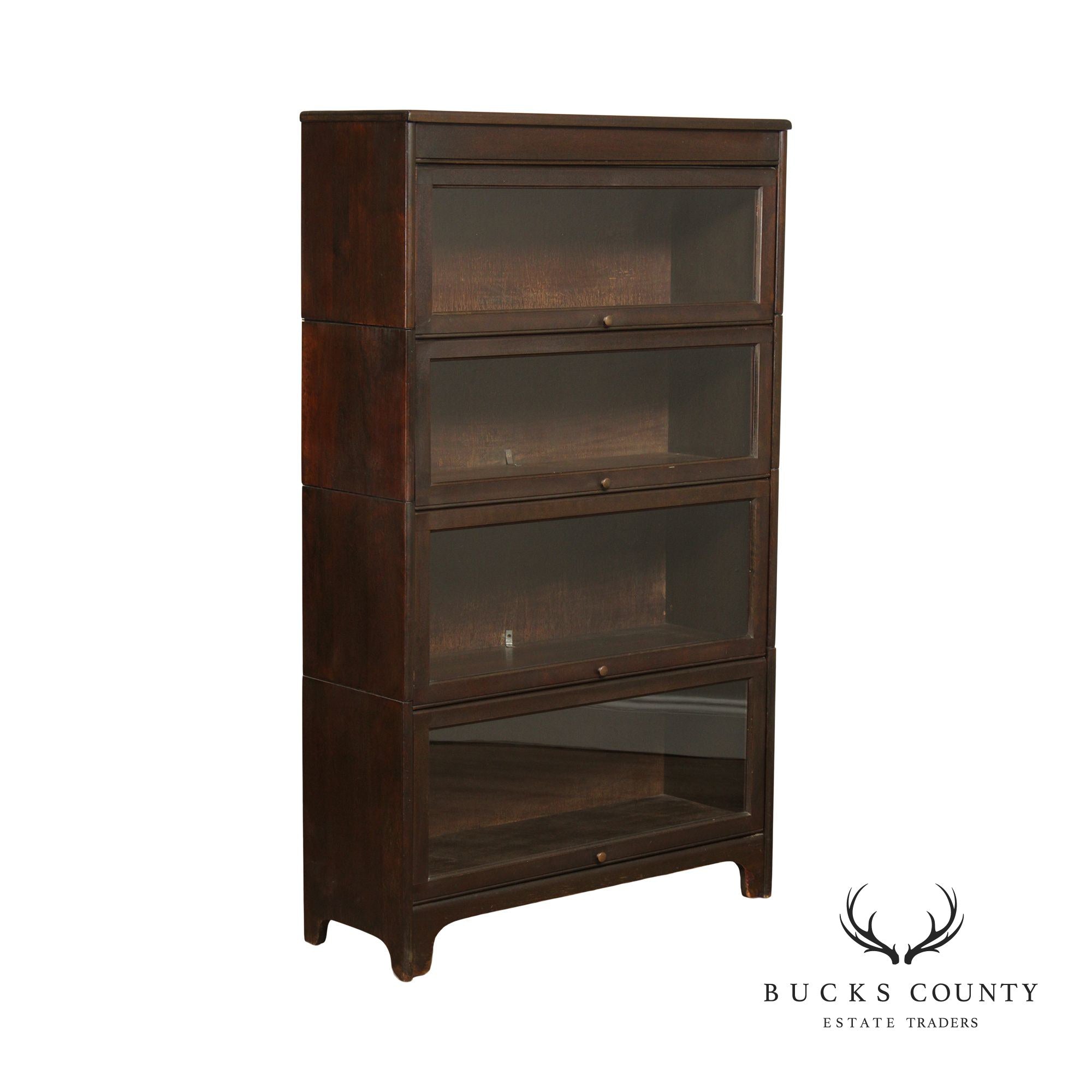 Grand Rapids Antique Four Section Barrister Bookcase