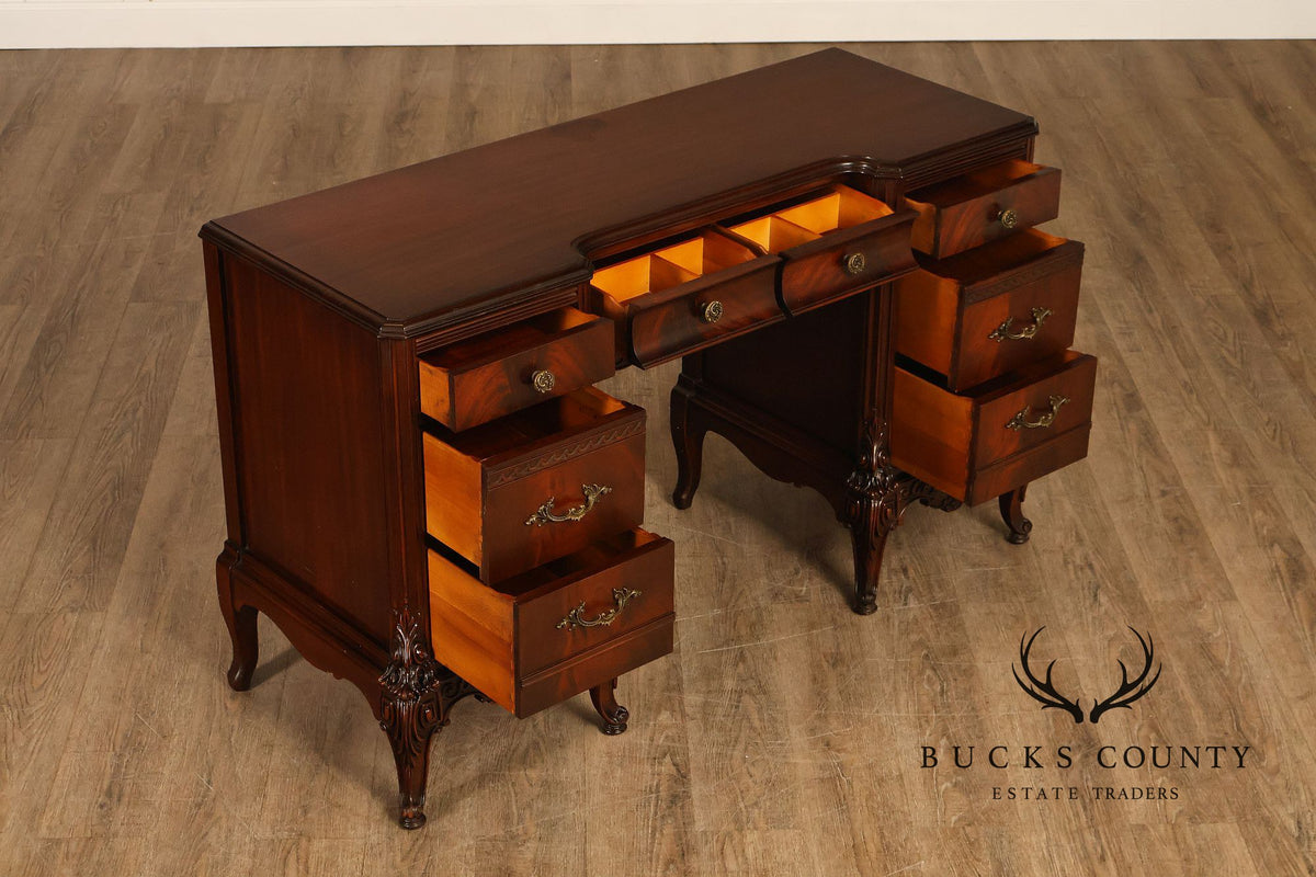 1940’s Flame Mahogany Writing Desk