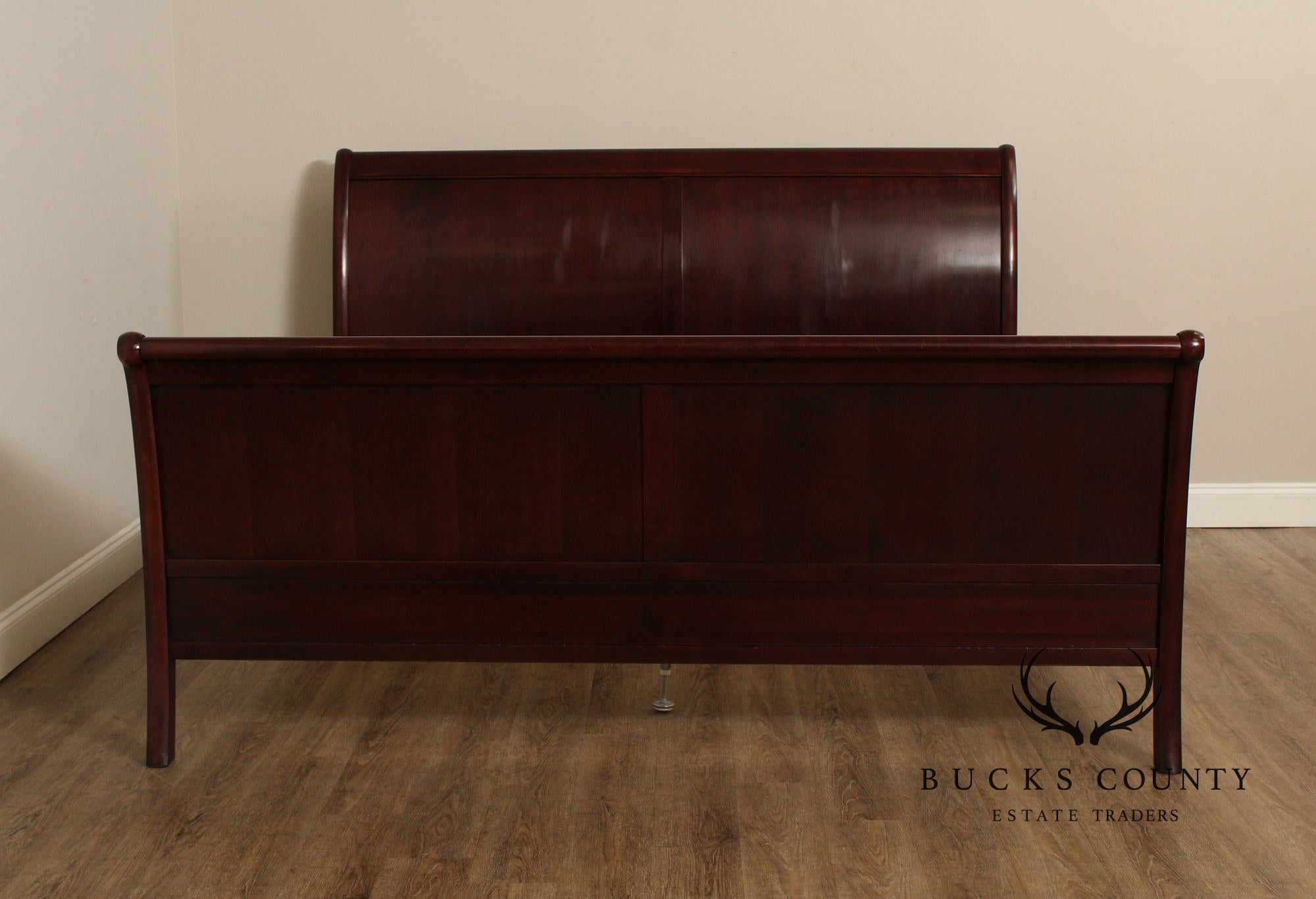 Stickley King Size Cherry Sleigh Bed