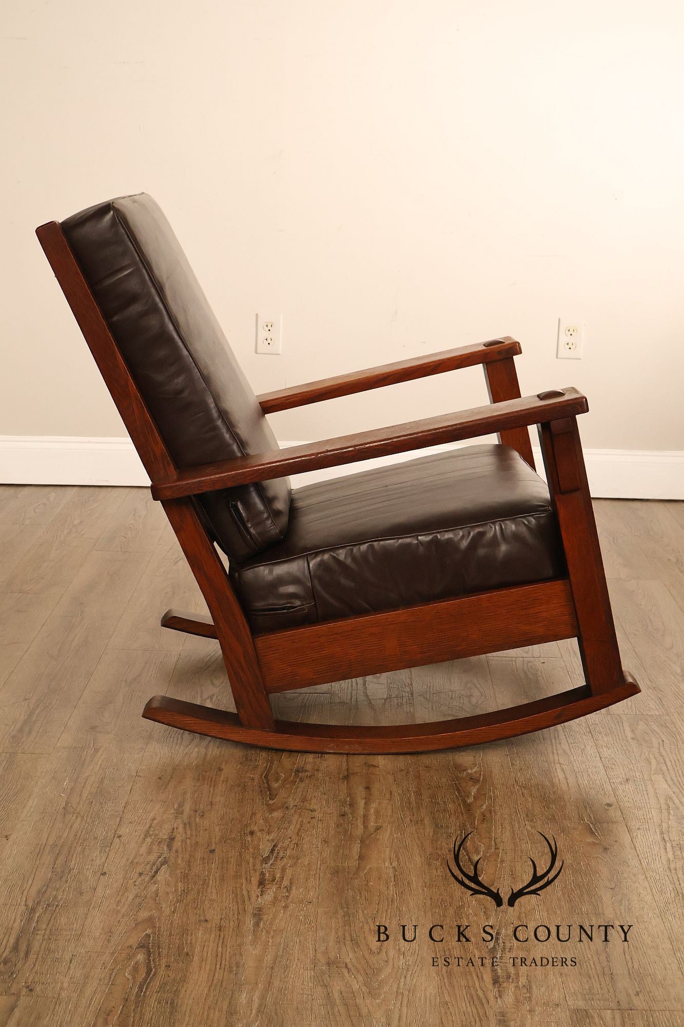 Limbert Antique Arts and Crafts Mission Oak Rocker