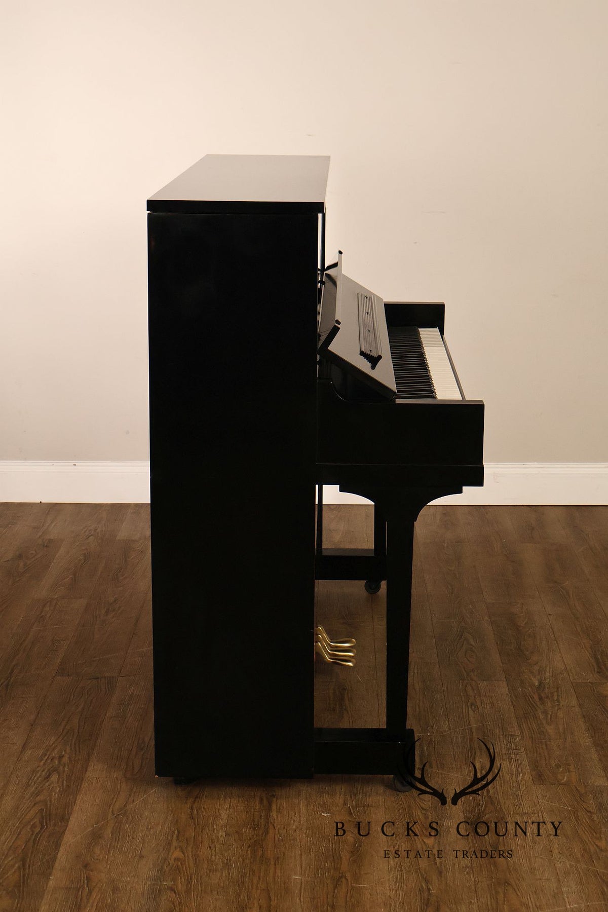 Steinway & Sons Model 1098 Ebonized Upright Piano With Bench