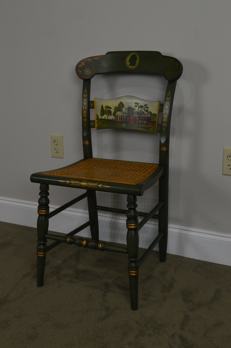 Hitchcock Thomas Jefferson Monticello Limited Edition Painted Pair Chairs (A)
