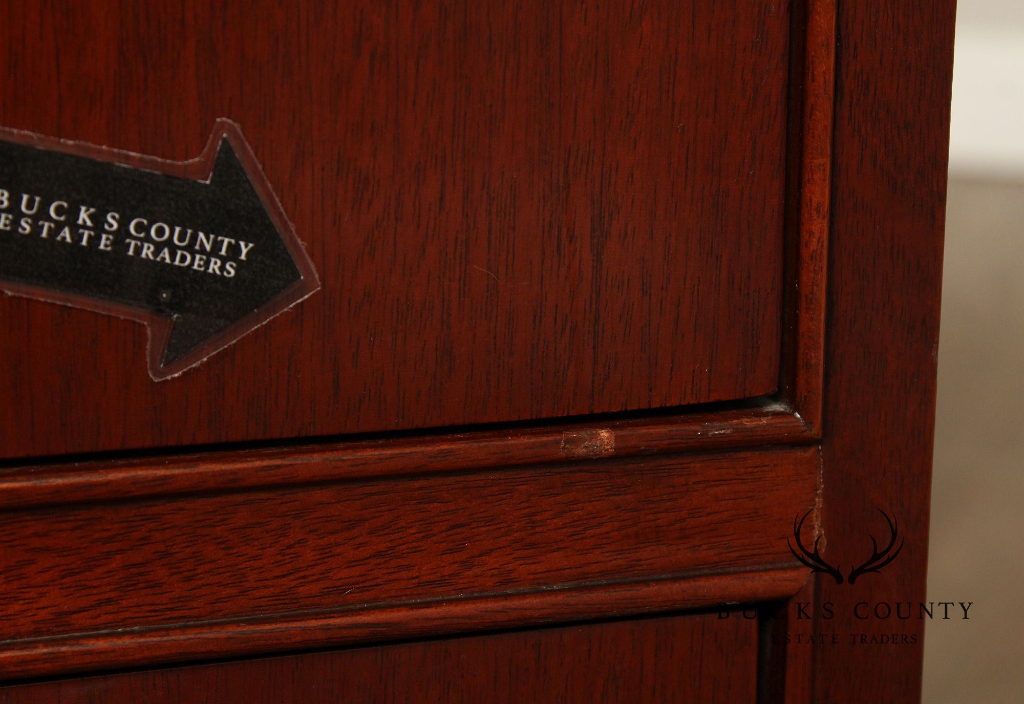 Baker Georgian Style Mahogany Triple Chest of Drawers