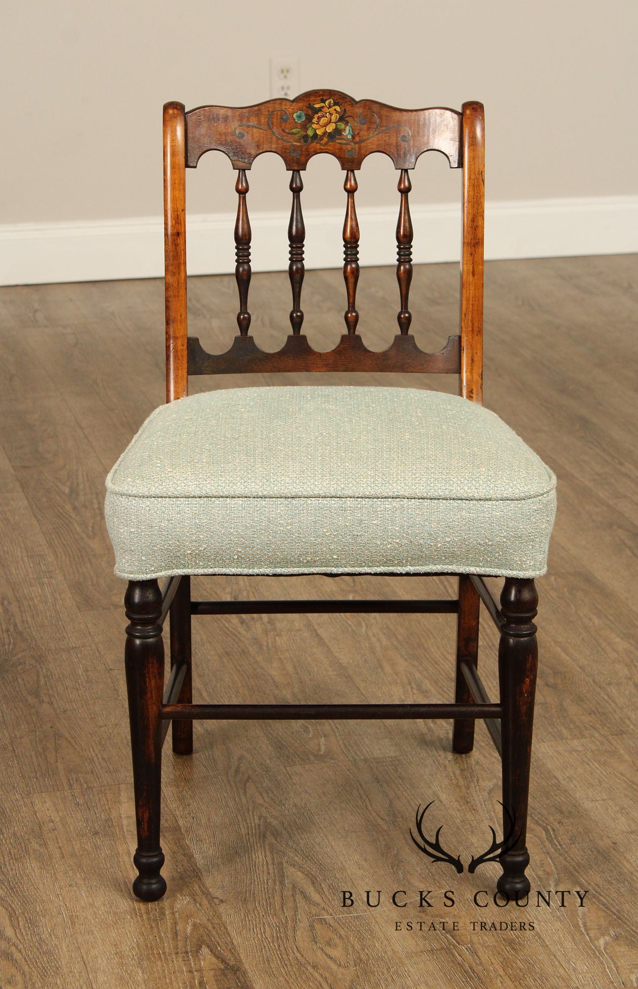Antique Sheraton Hand Painted Side Chair