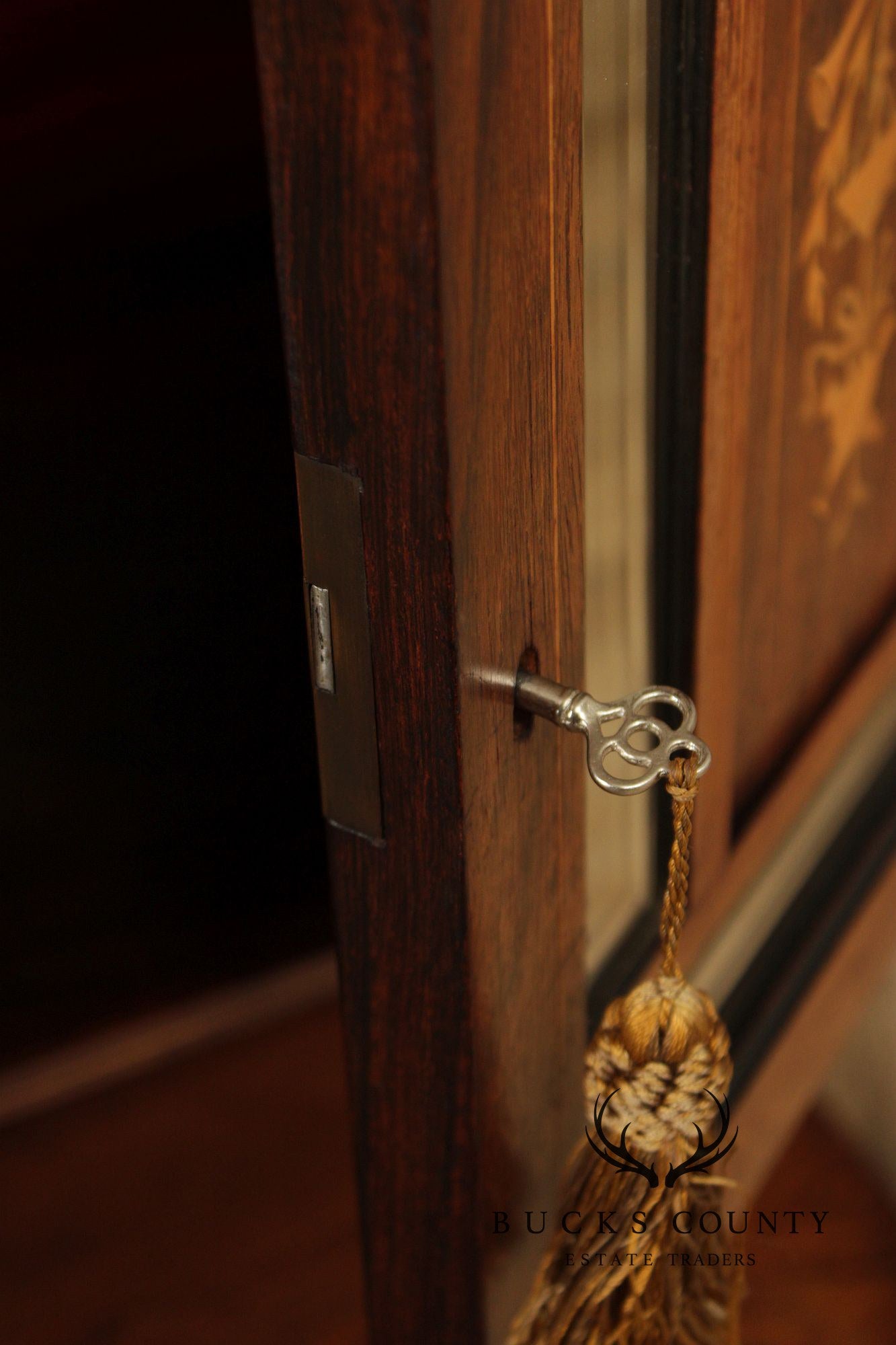 Antique Edwardian Inlaid Rosewood Sideboard