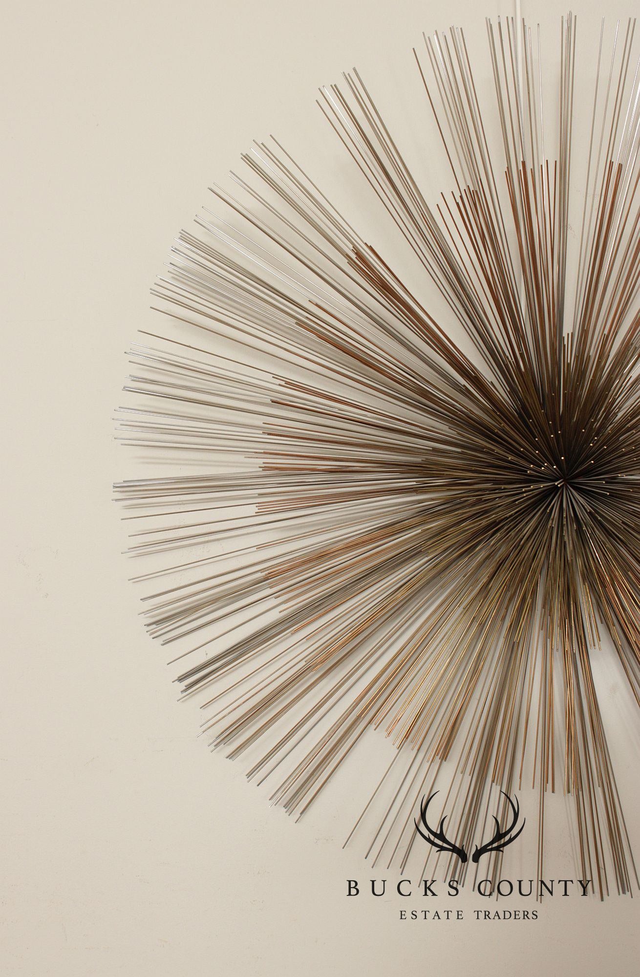 Curtis Jeré Brutalist 'Urchin' Metal Wall Sculpture