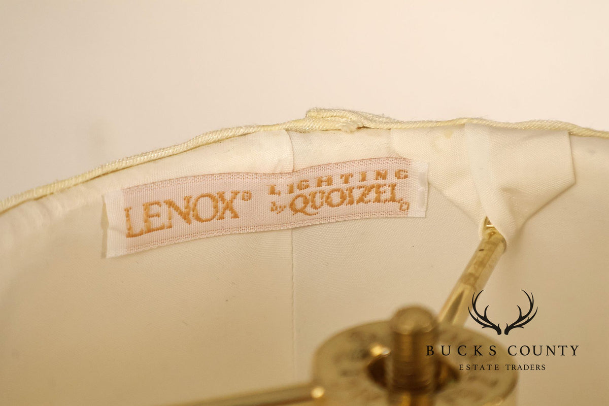 Quoizel Lenox Porcelain and Brass Urn Form Table Lamp