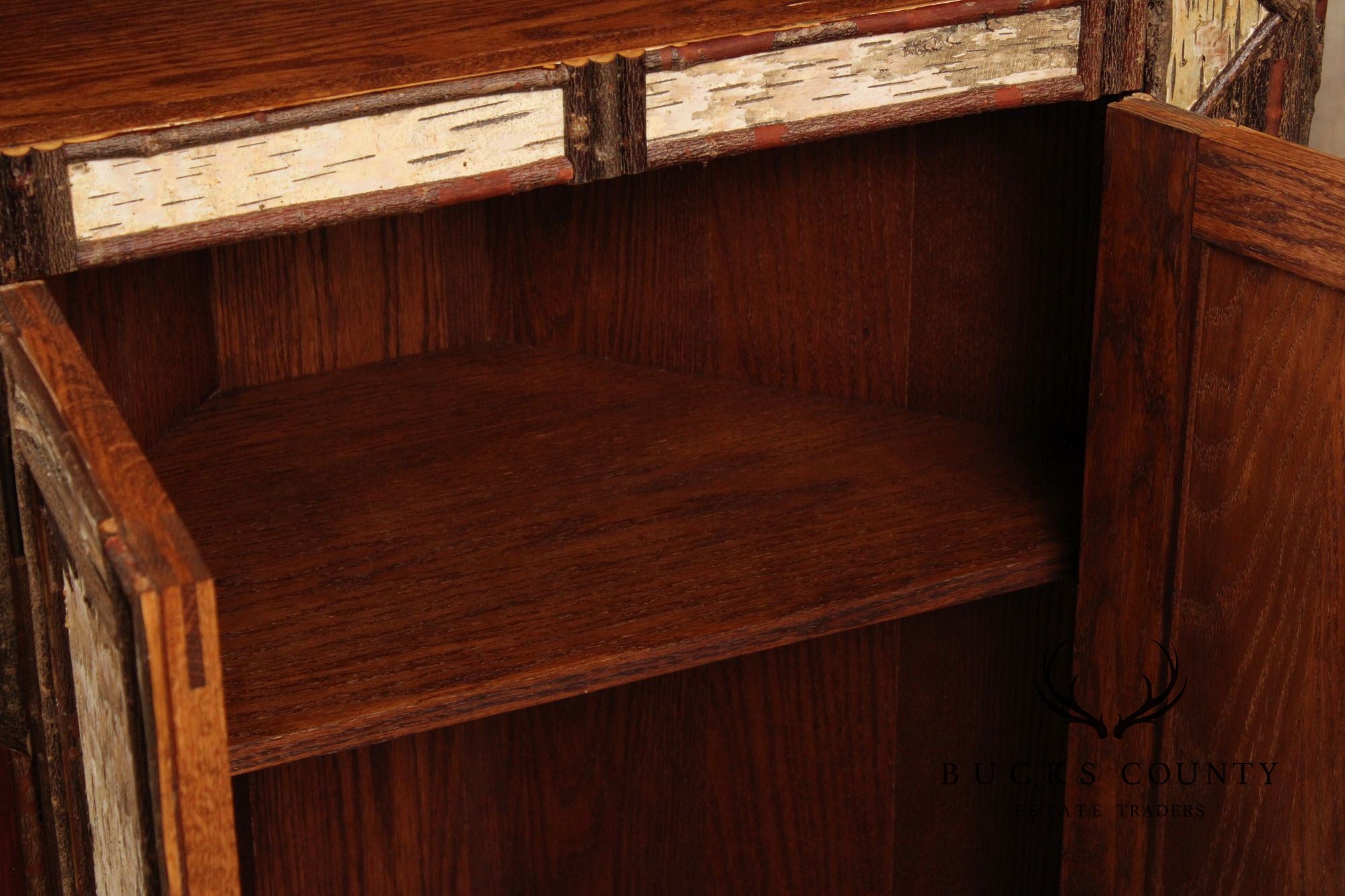 Phil Kellogg Adirondack Style Corner Cabinet