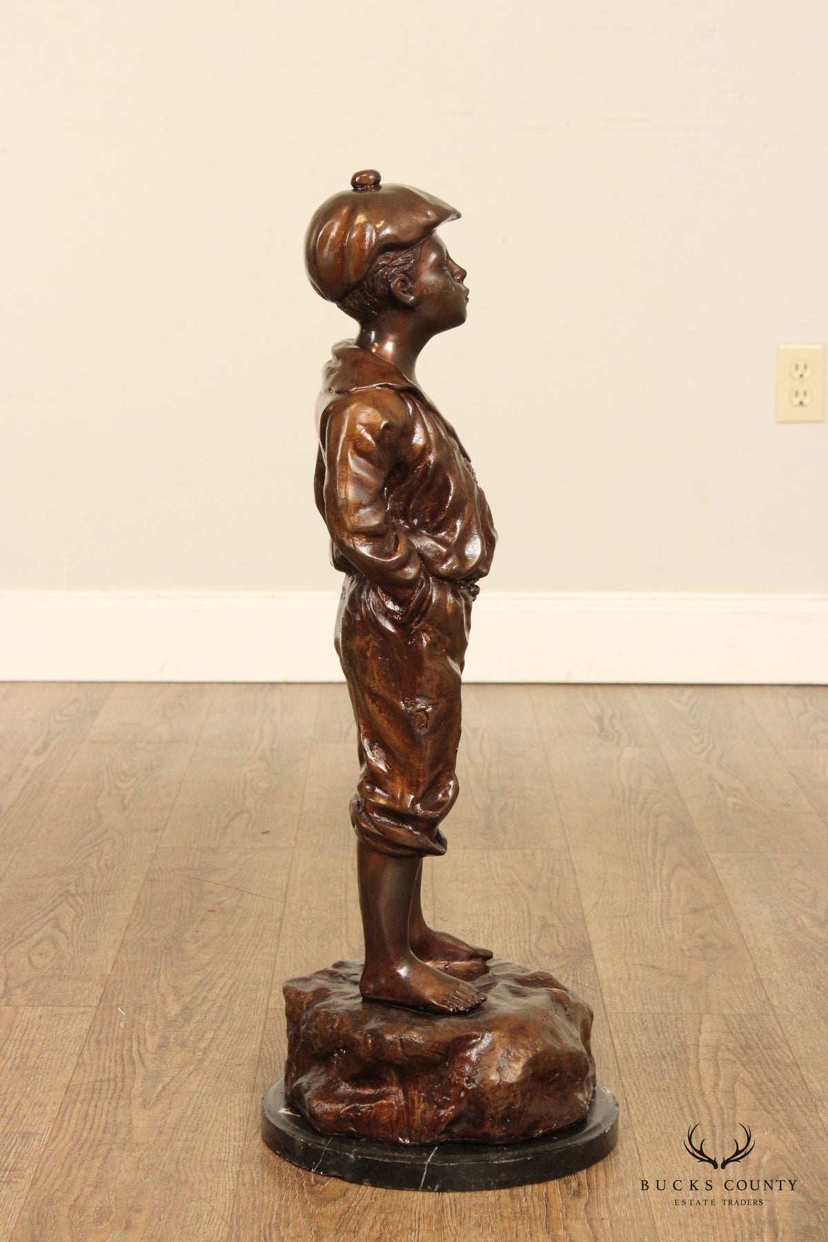 Whistling Boy 'Le Siffleur' Bronze Sculpture, After Victor Szczeblewski