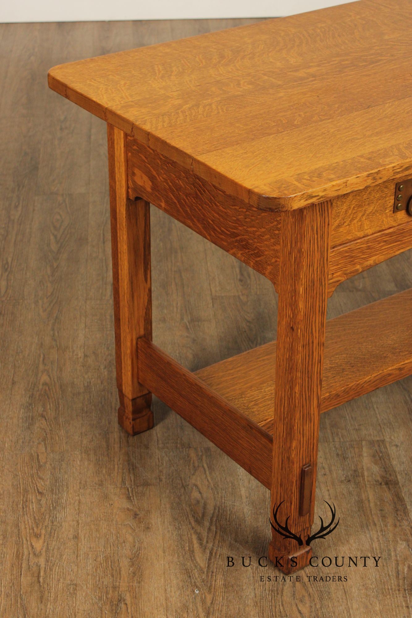 Stickley Brothers Antique Mission Oak Library Table