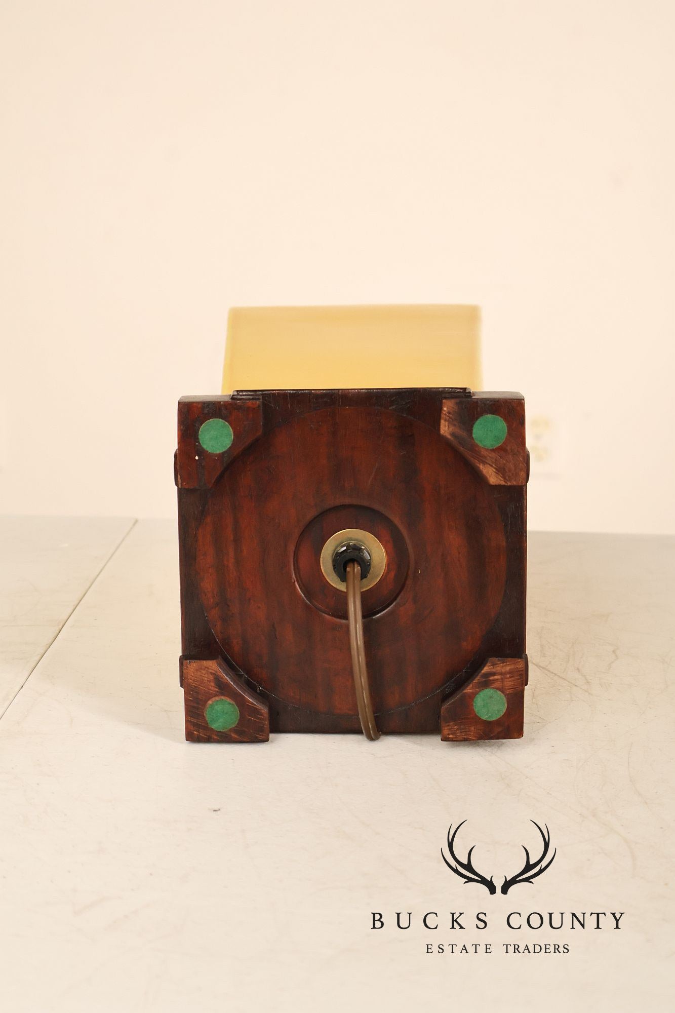 Mid Century Modern Yellow Glazed Ceramic Table Lamp