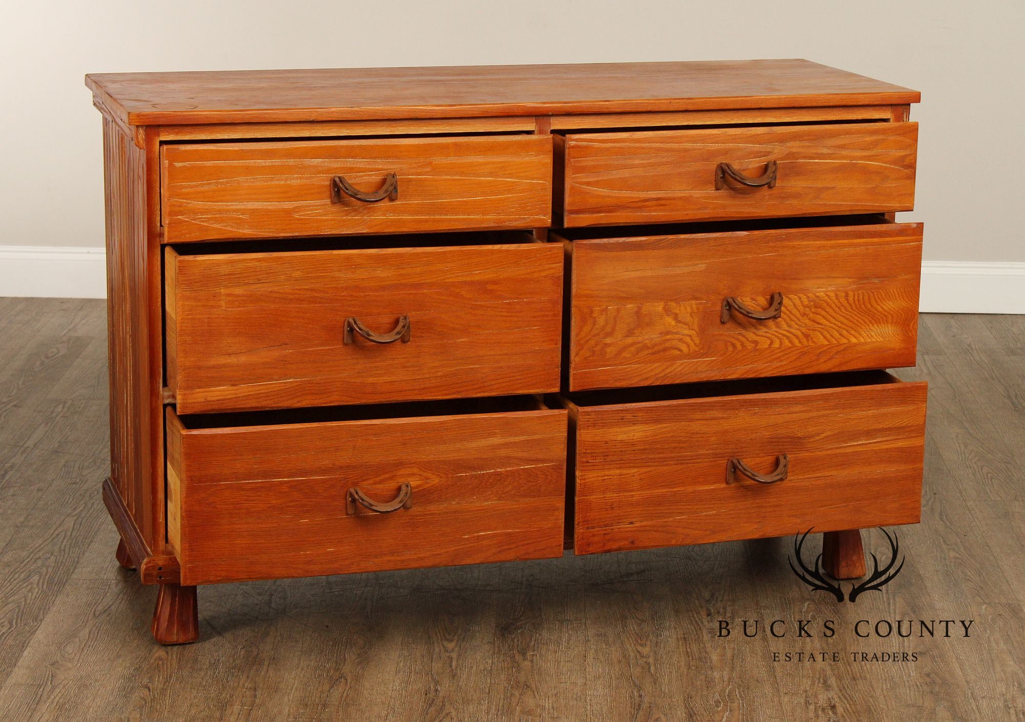 Brandt Ranch Oak Vintage Double Dresser