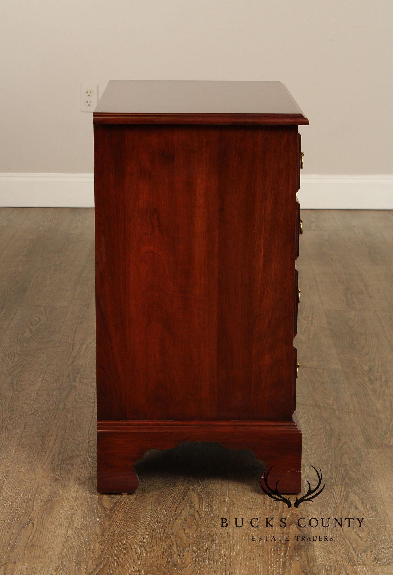 Henkel Harris Chippendale Style Cherry Nightstand Chest