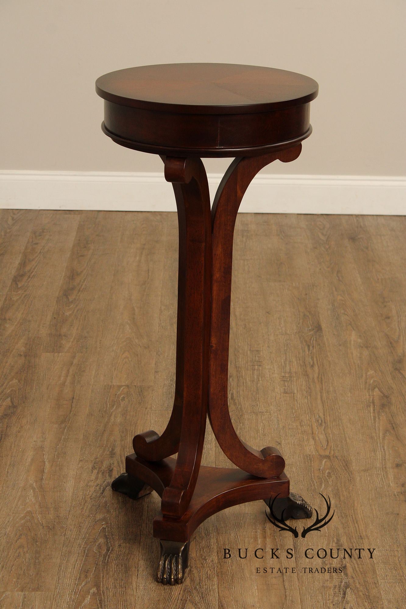 Empire Style Cherry Claw Foot Pedestal