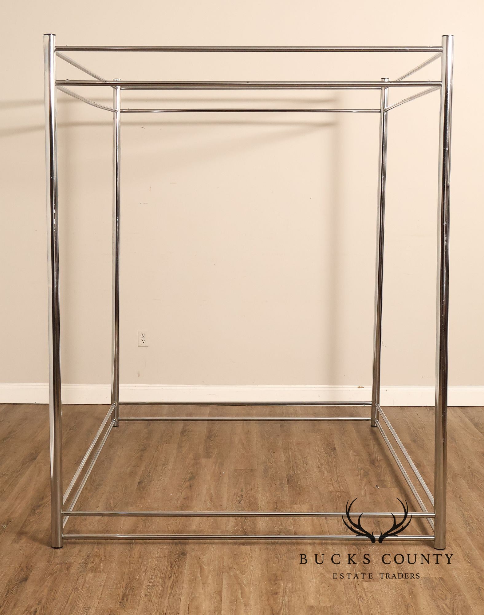Modern Steel Queen Size Canopy Bedframe