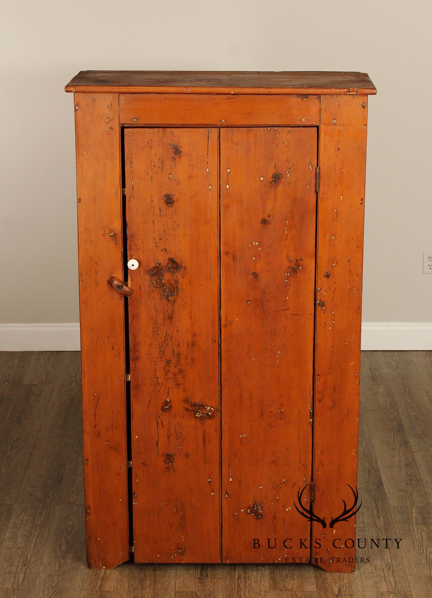 Antique Primitive Farmhouse Pine Jelly Cupboard