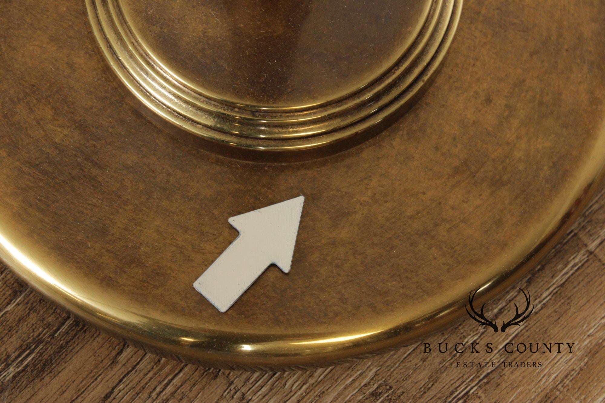 Leviton Mid-Century Modern Style Brass Adjustable Floor Lamp