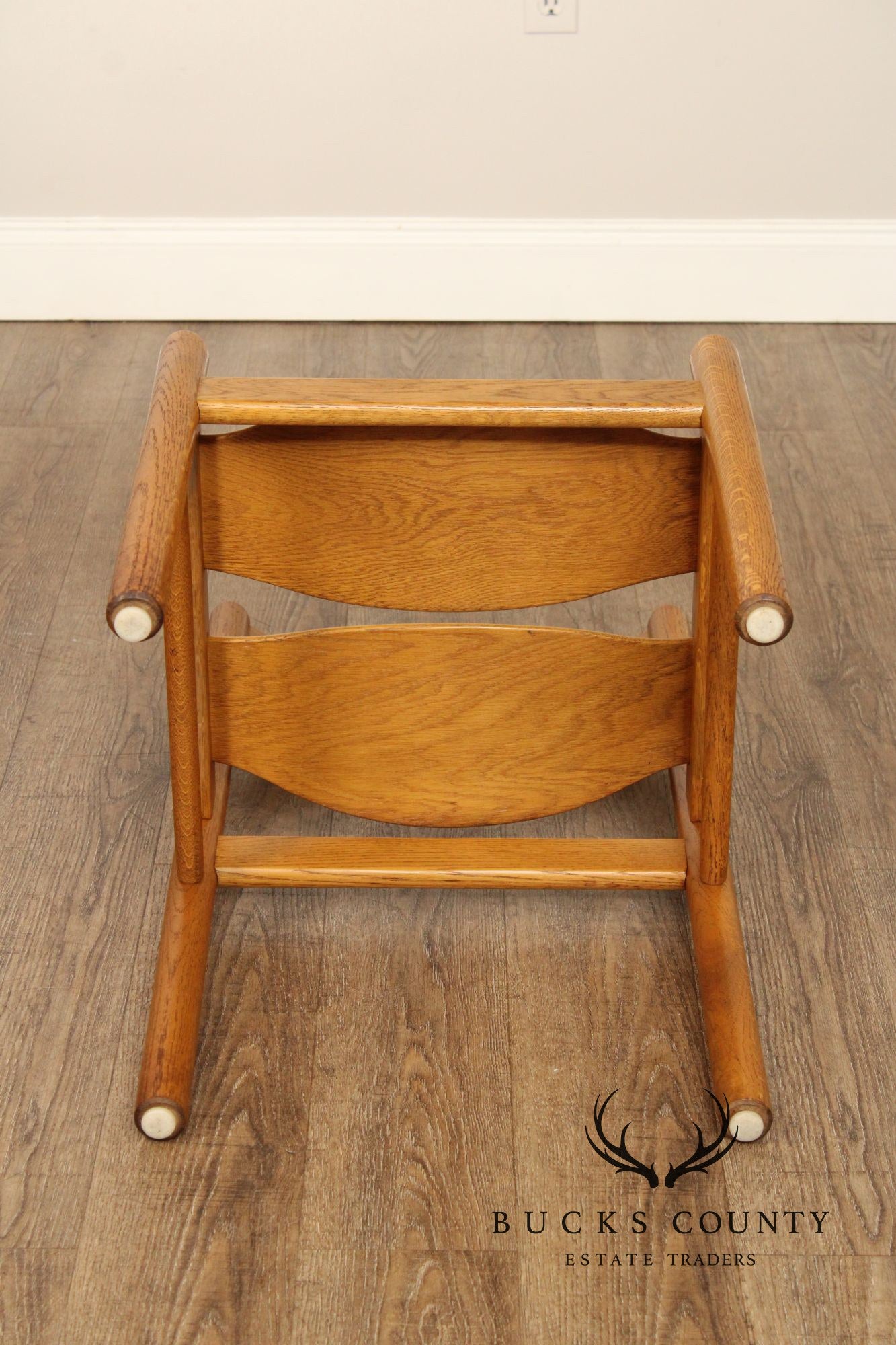 Grete Jalk Danish Modern Set of Four Oak Dining Chairs