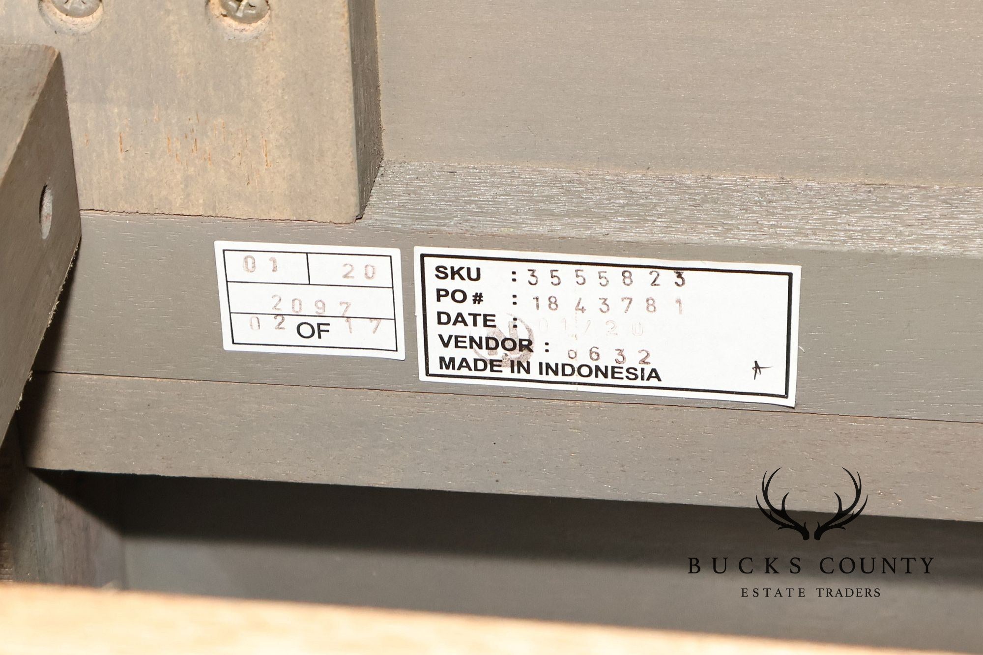 Natural Rustic Gray Finished King Size Country Style Panel Bed Frame