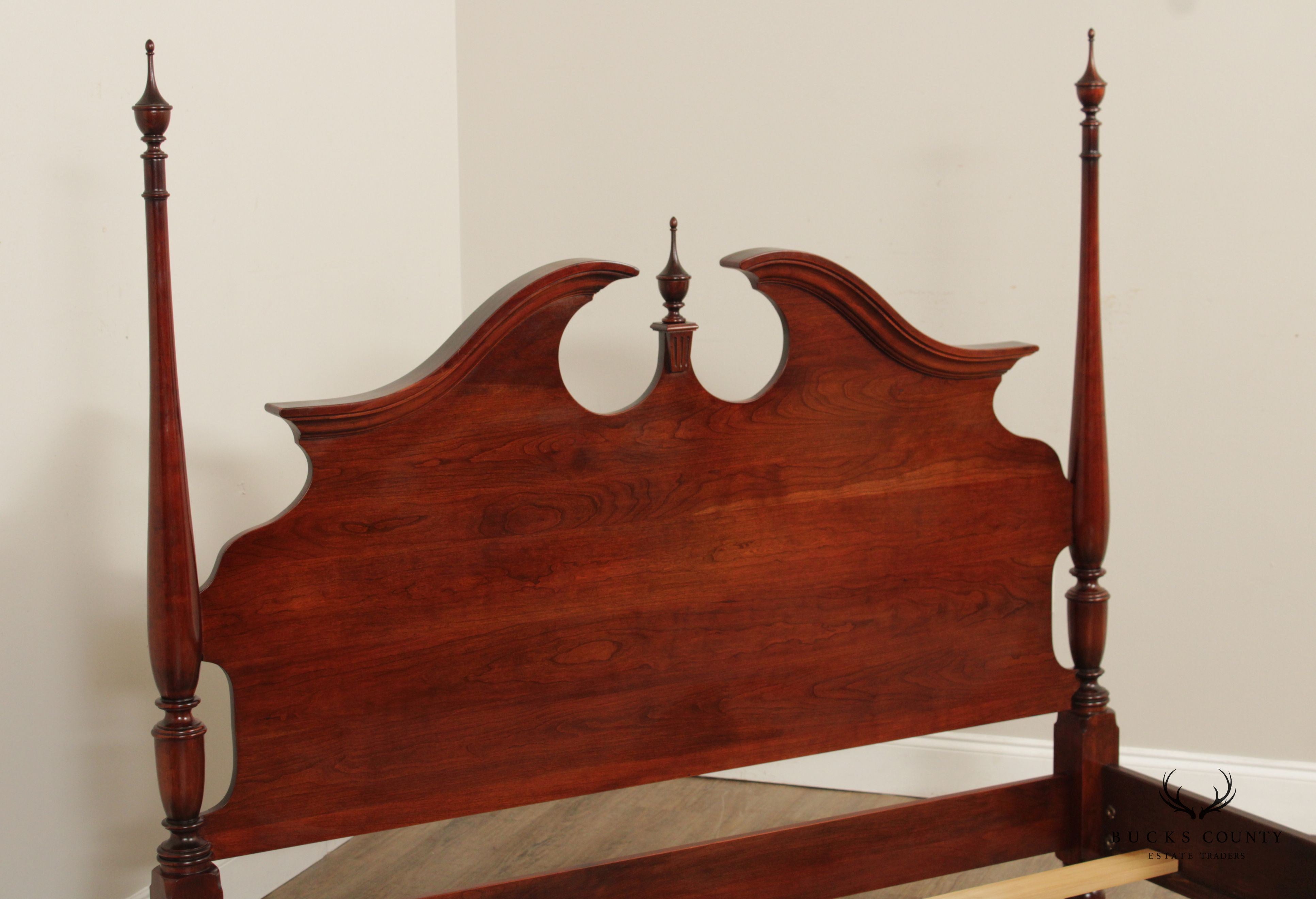 Nathan Hale Traditional Queen Size Cherry Poster Bed