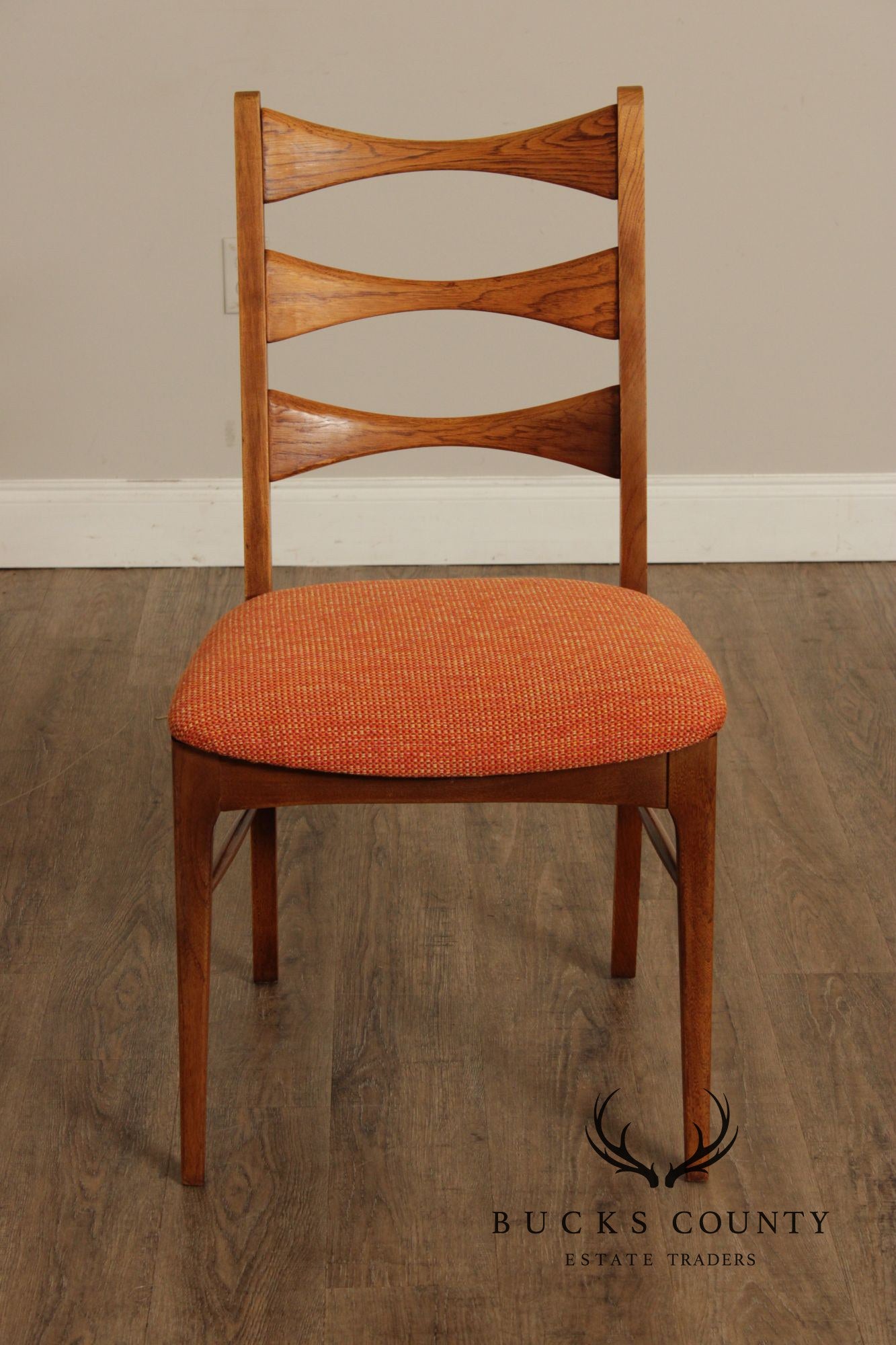 Lane 'Rhythm' Set of Six Mid Century Walnut Dining Chairs