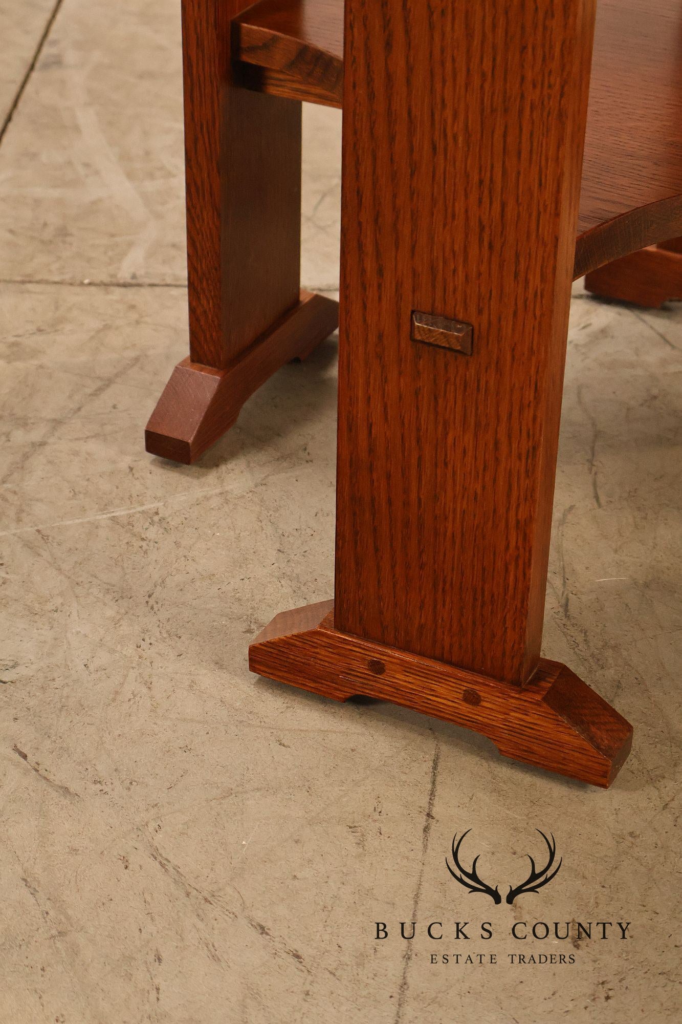 Stickley Mission Collection Oak Octagonal Table