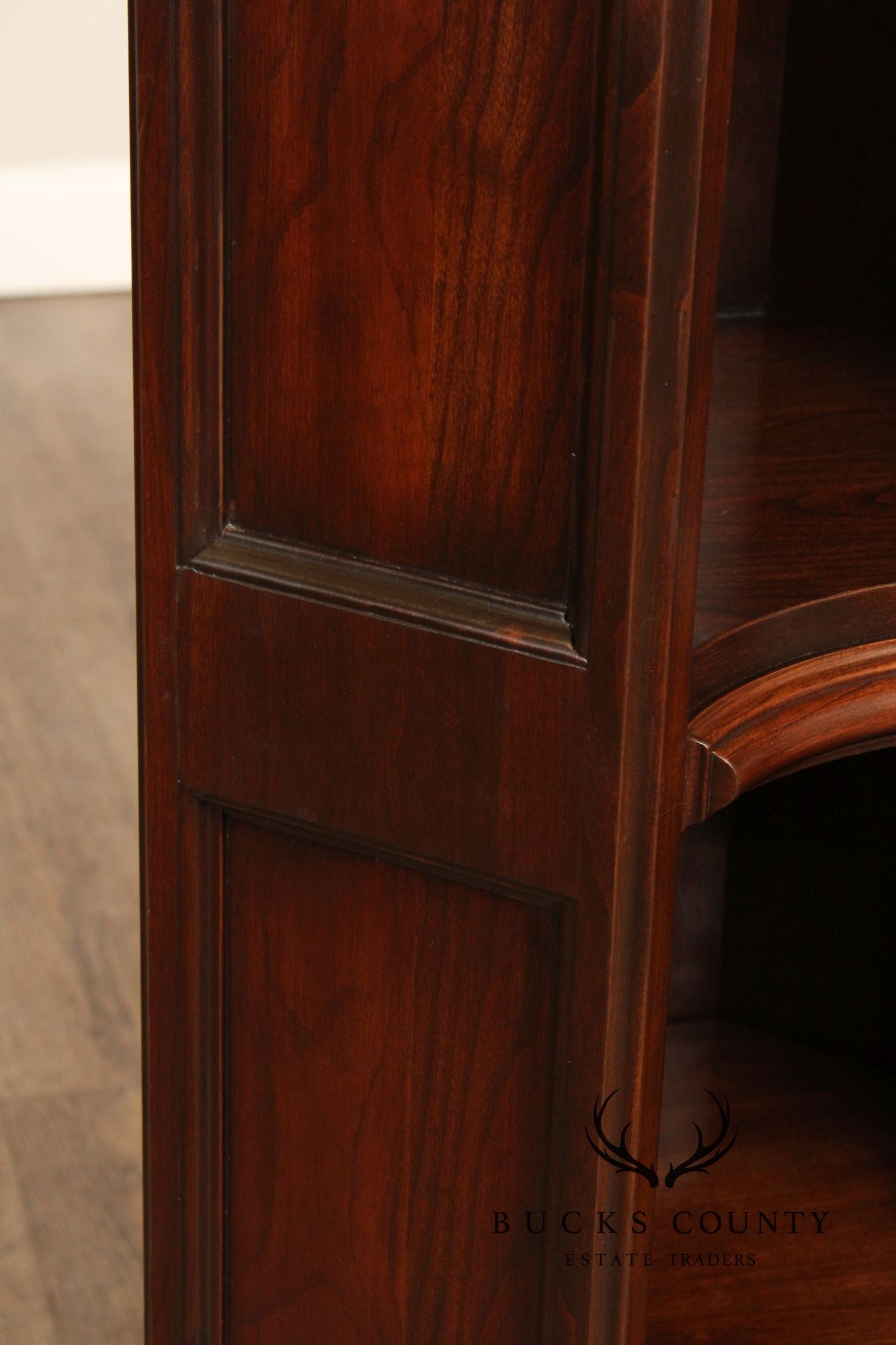 Harden Traditional Pair of Cherry Corner Bookcases