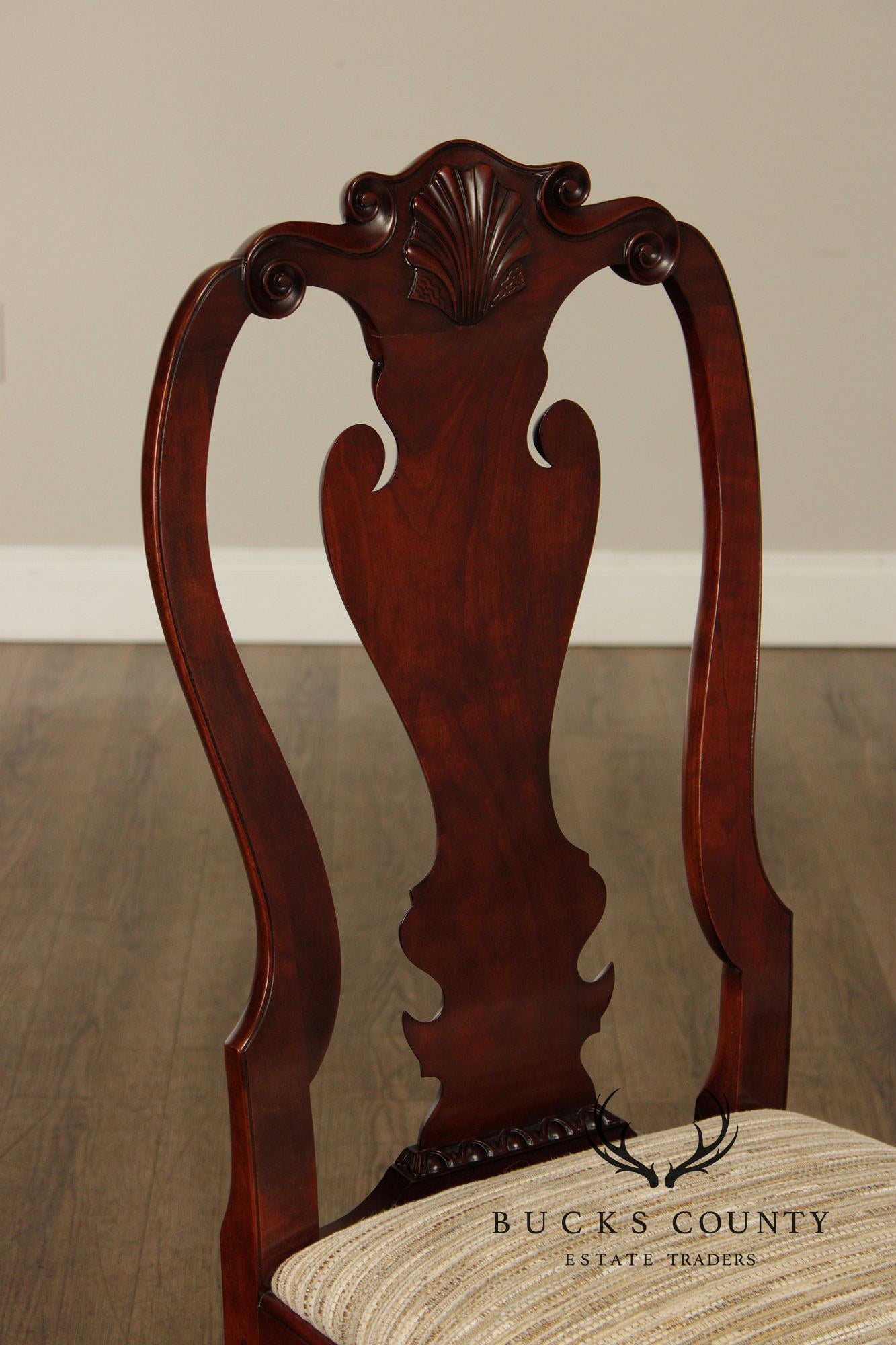 Kindel Winterthur Collection Set Of Six Carved Dining Chairs