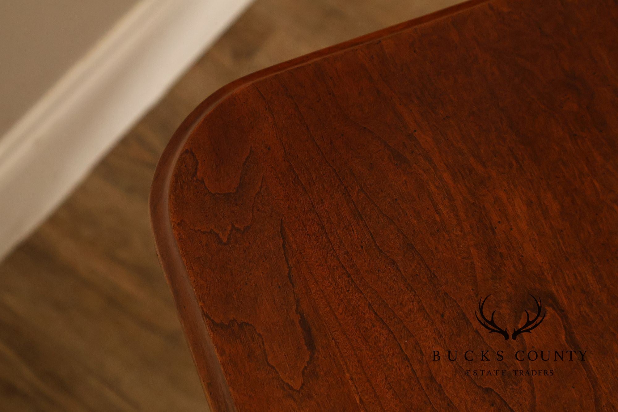 Chippendale Style Cherry Double Pedestal Extendable Dining Table