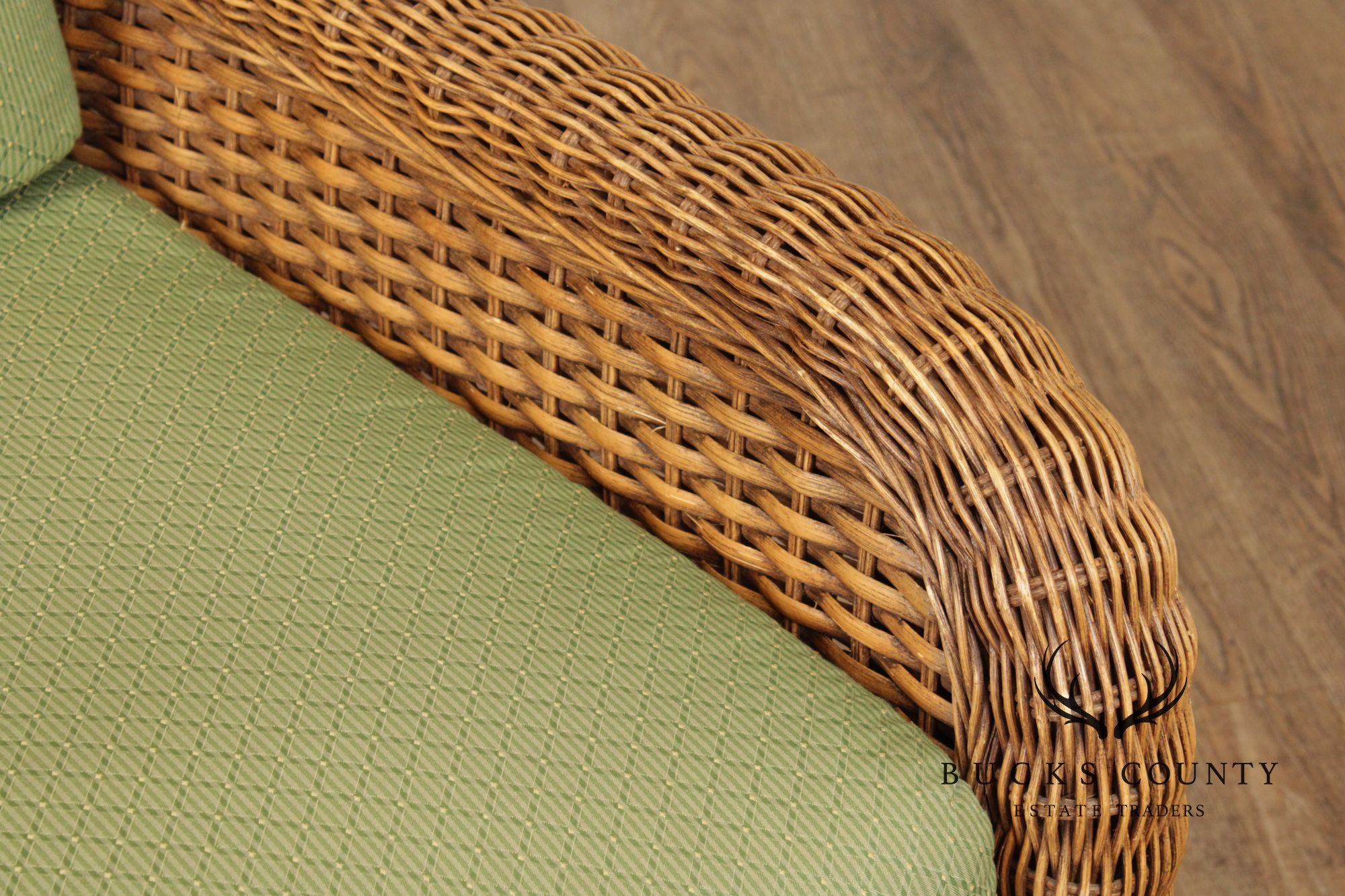 Braxton Culler Pair of Wicker Lounge Chairs
